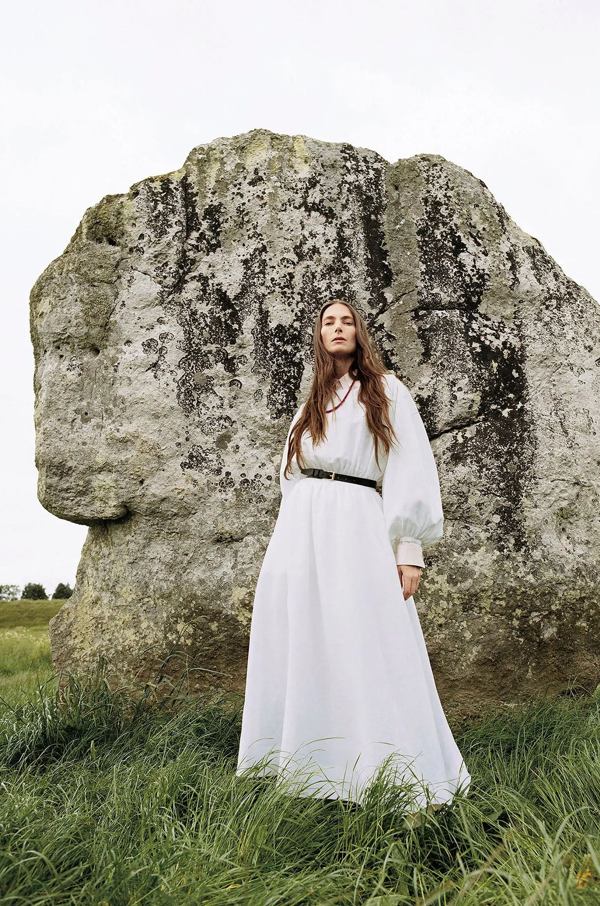 Ahmose Maxi Dress in White Aloe Linen sold by Gabriela Hearst product image thumbnail 2