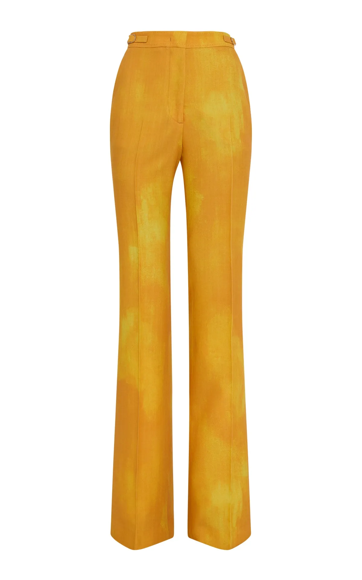 Vesta Flare Pant in Cadmium Yellow Virgin Wool sold by Gabriela Hearst