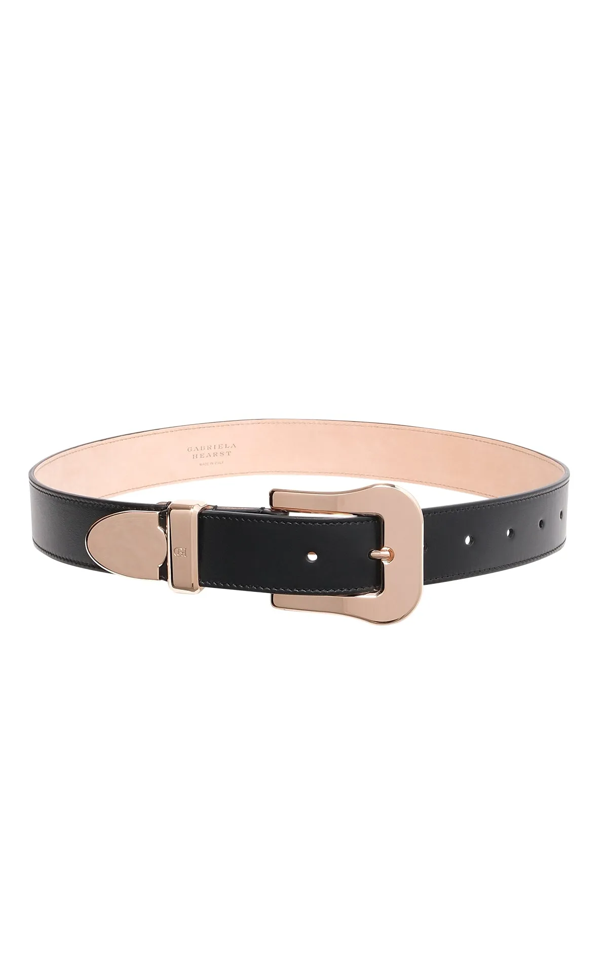Maireed Belt in Black Leather sold by Gabriela Hearst