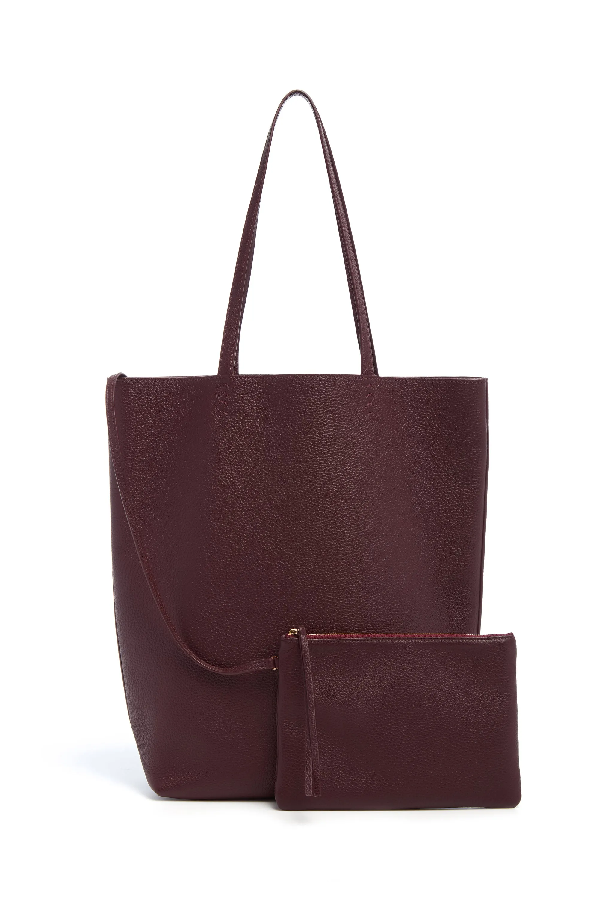 Sillbury Tote Bag in Bordeaux Textured Leather sold by Gabriela Hearst product image thumbnail 2