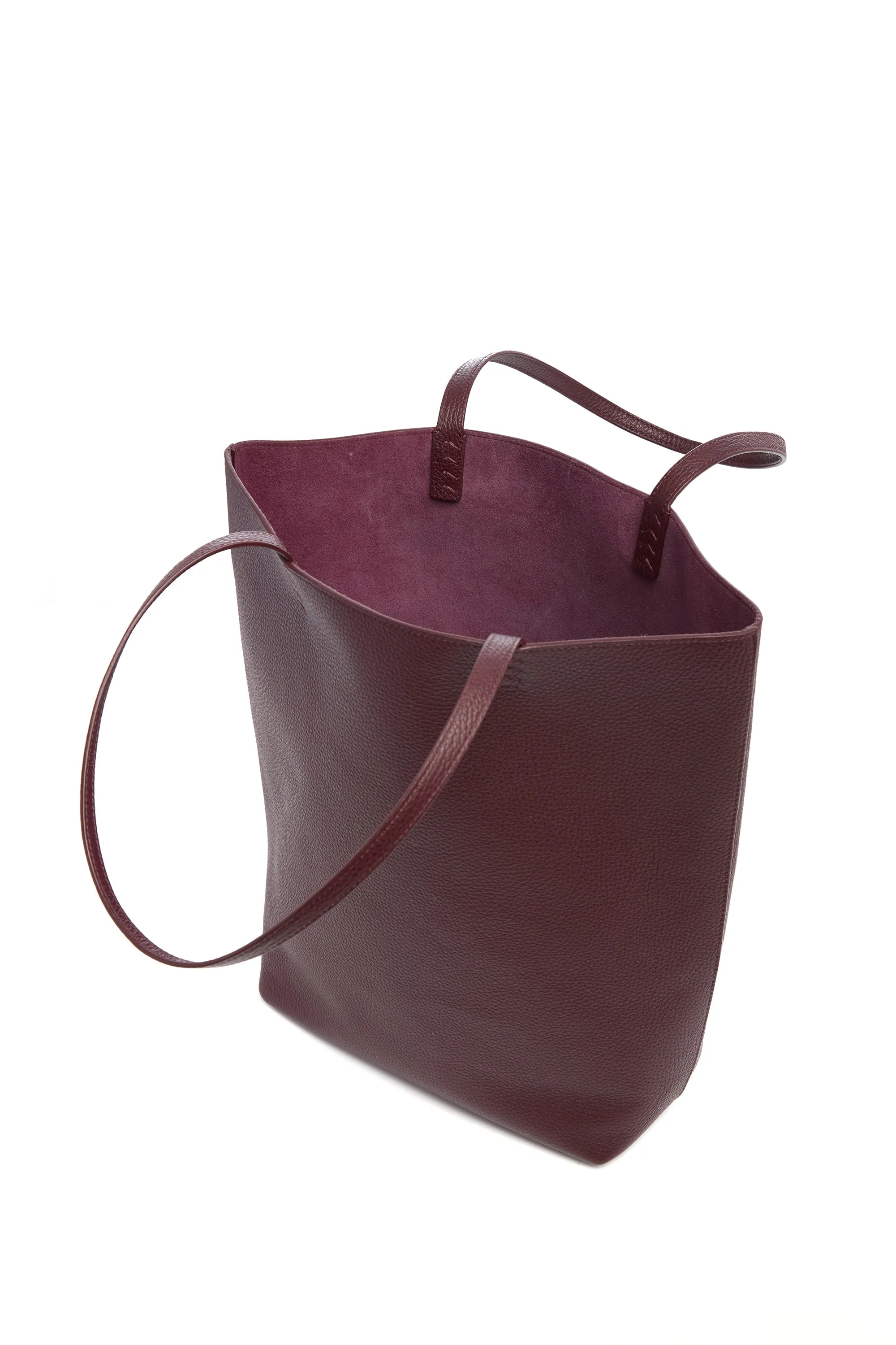 Sillbury Tote Bag in Bordeaux Textured Leather sold by Gabriela Hearst product image thumbnail 4