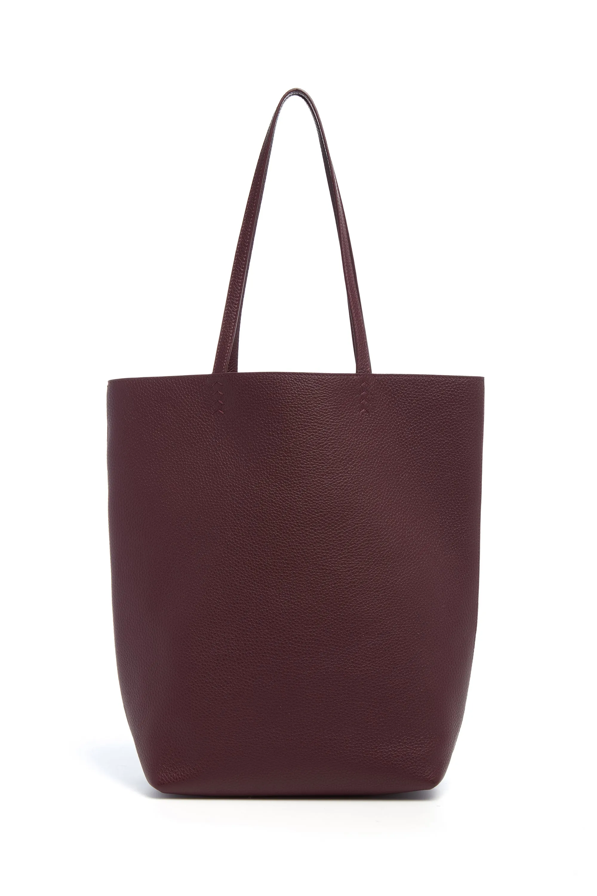Sillbury Tote Bag in Bordeaux Textured Leather sold by Gabriela Hearst