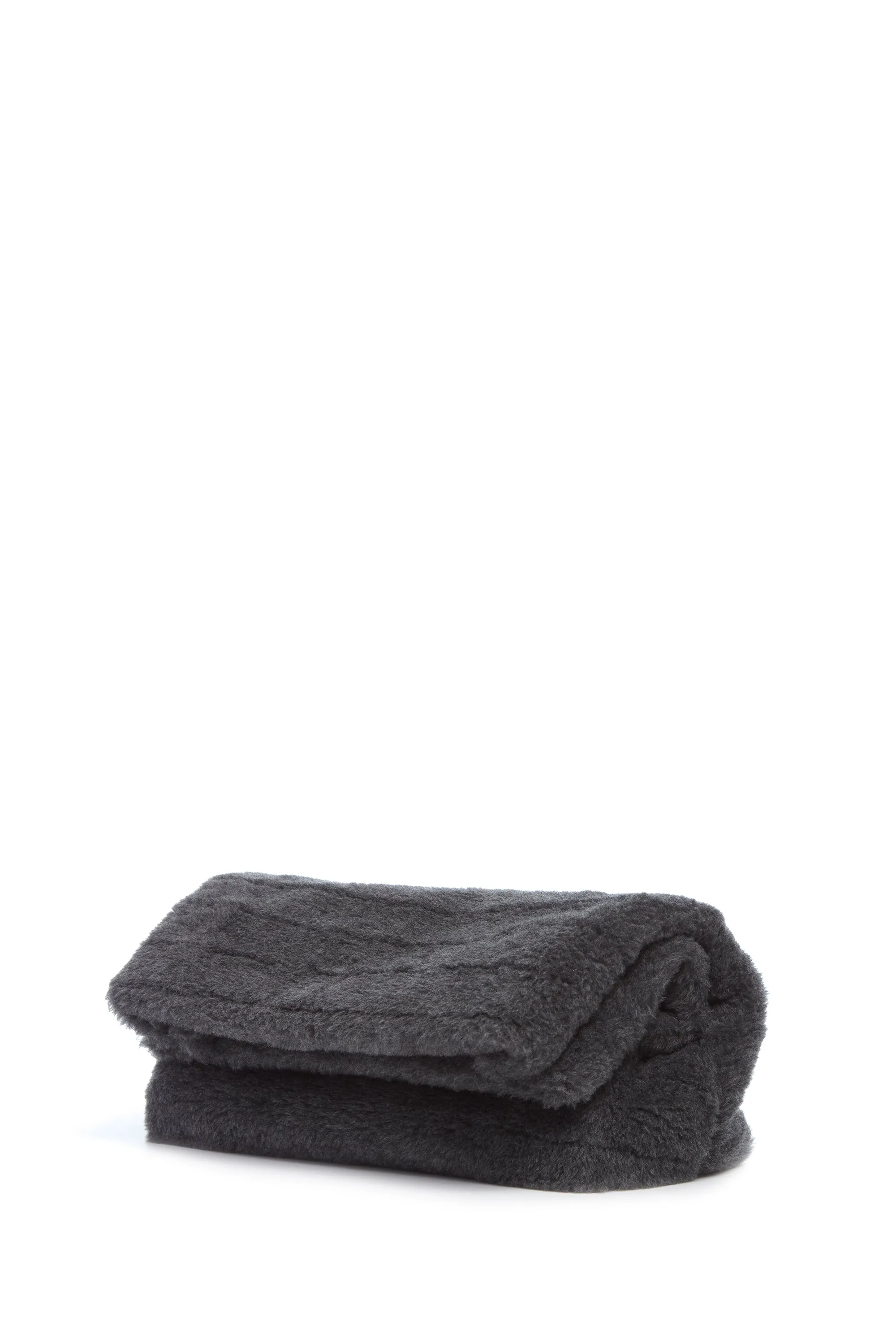 Phoebe Clutch in Dark Grey Virgin Wool Silk Cashmere Fur sold by Gabriela Hearst product image thumbnail 2