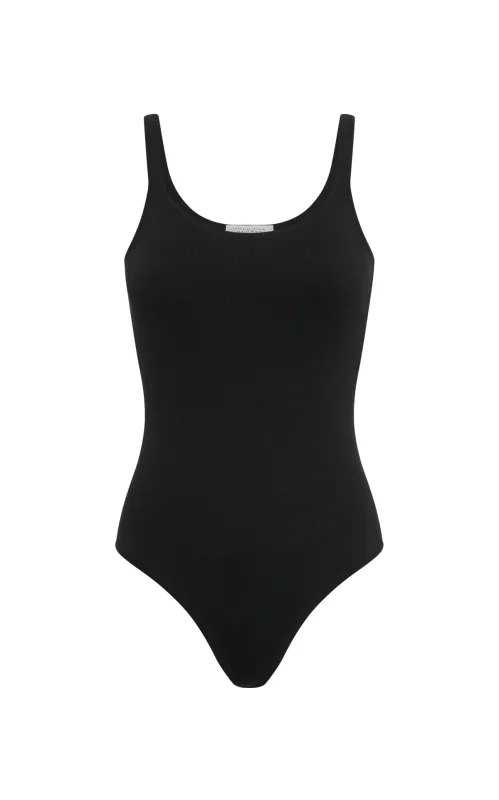 Anjea Knit Body in Black Silk sold by Gabriela Hearst