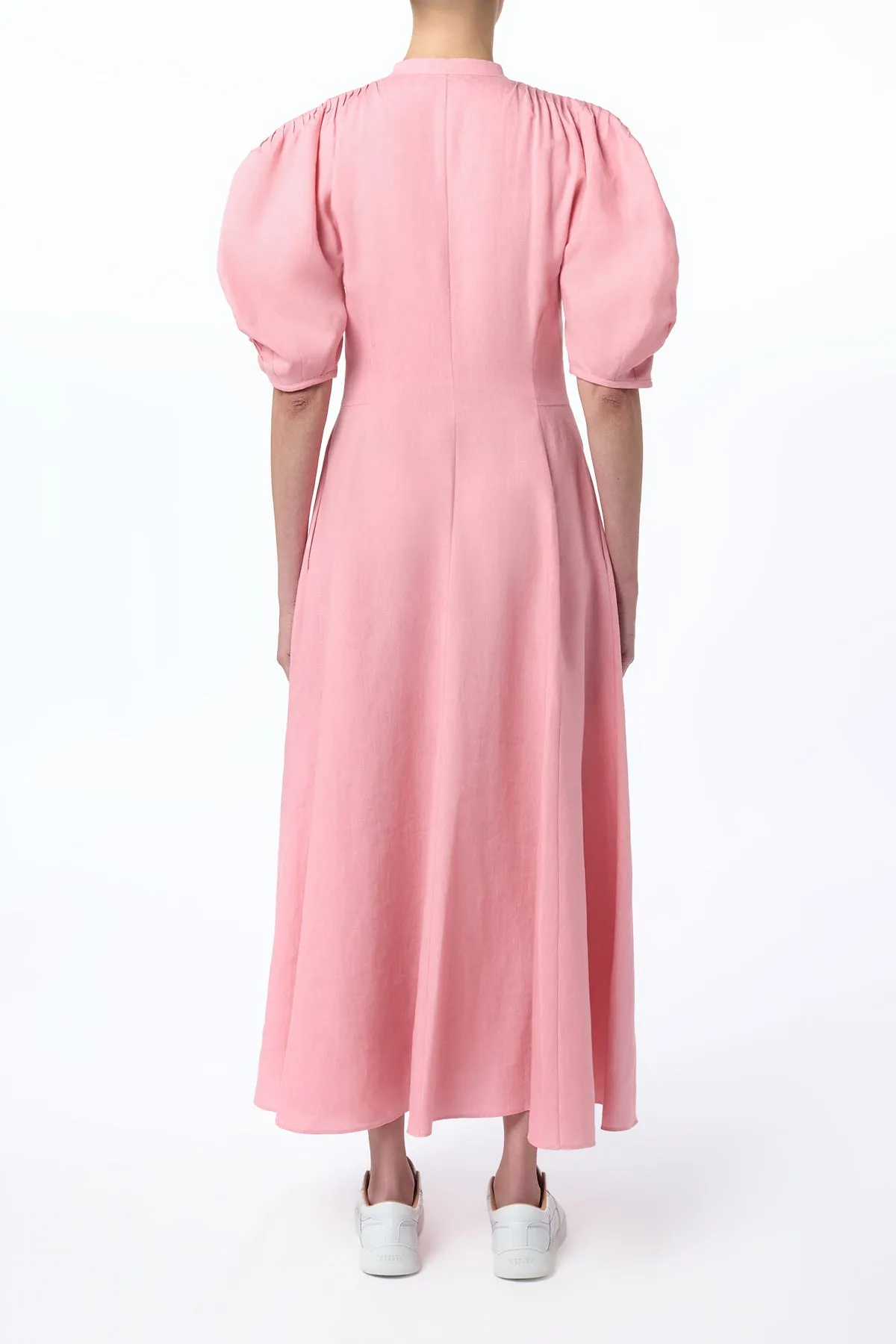 Arabella Shirtdress in Rosa Aloe Linen sold by Gabriela Hearst product image thumbnail 4
