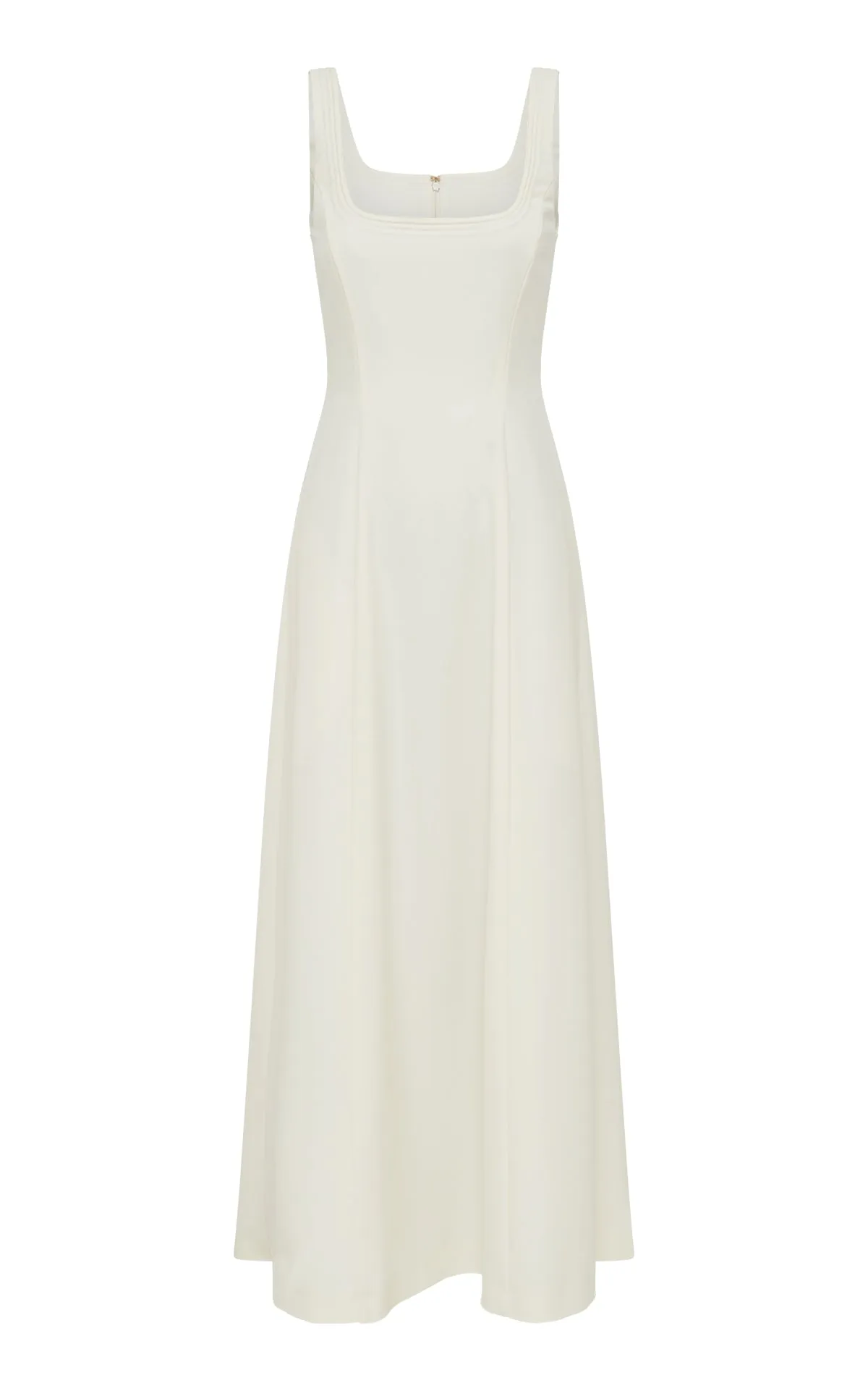 Adaline Midi Dress in Ivory Soft Wool sold by Gabriela Hearst