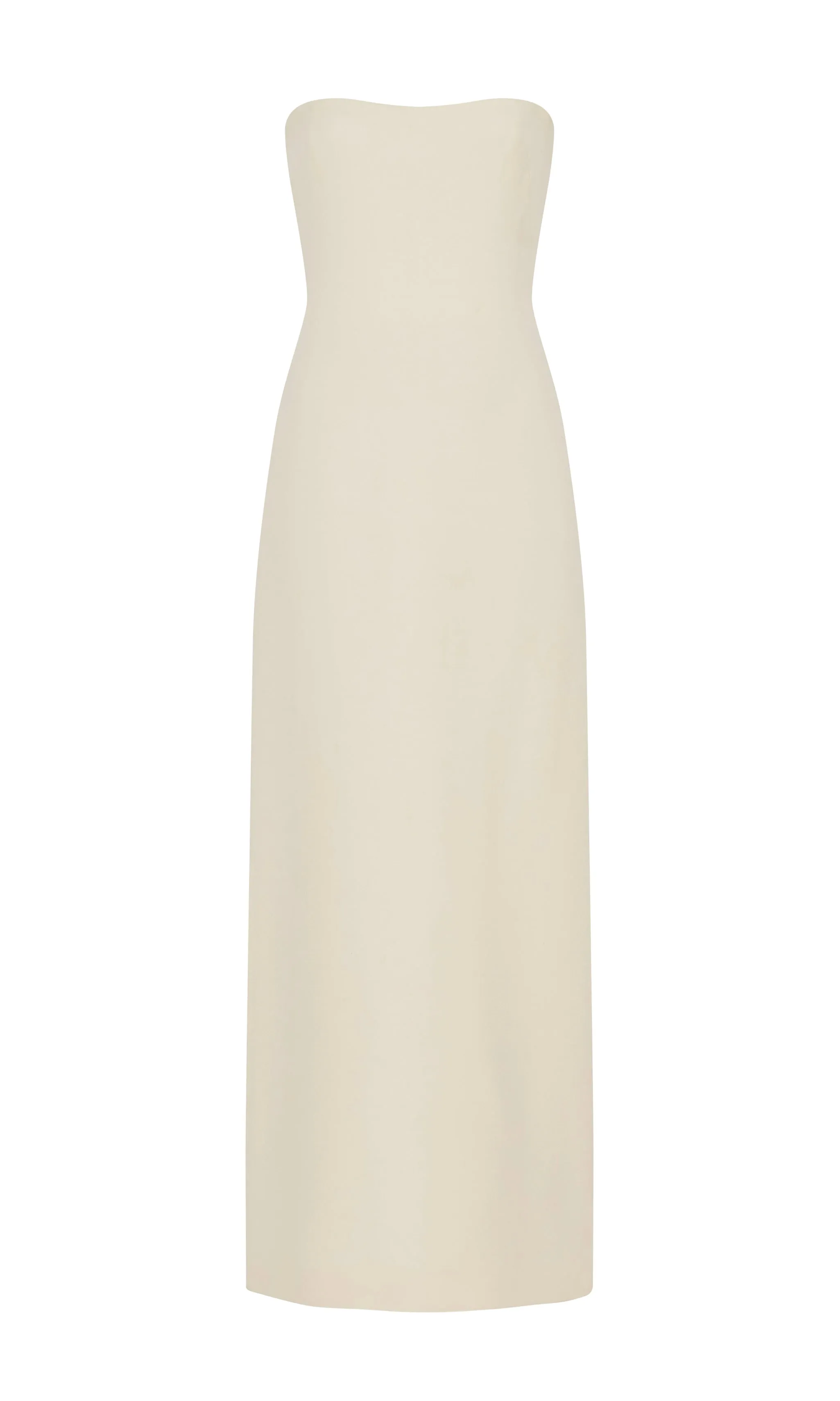 Opus Maxi Dress in Ivory Wool Silk Cady sold by Gabriela Hearst