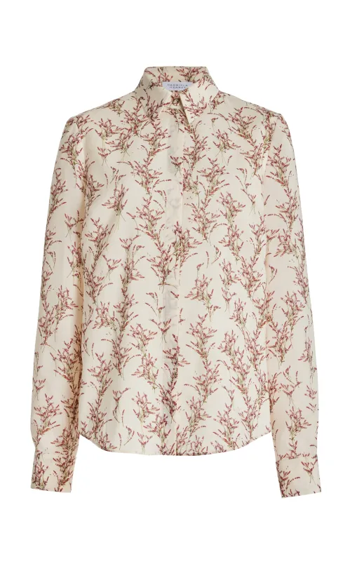 Henri Blouse in Ivory Multi Wool sold by Gabriela Hearst
