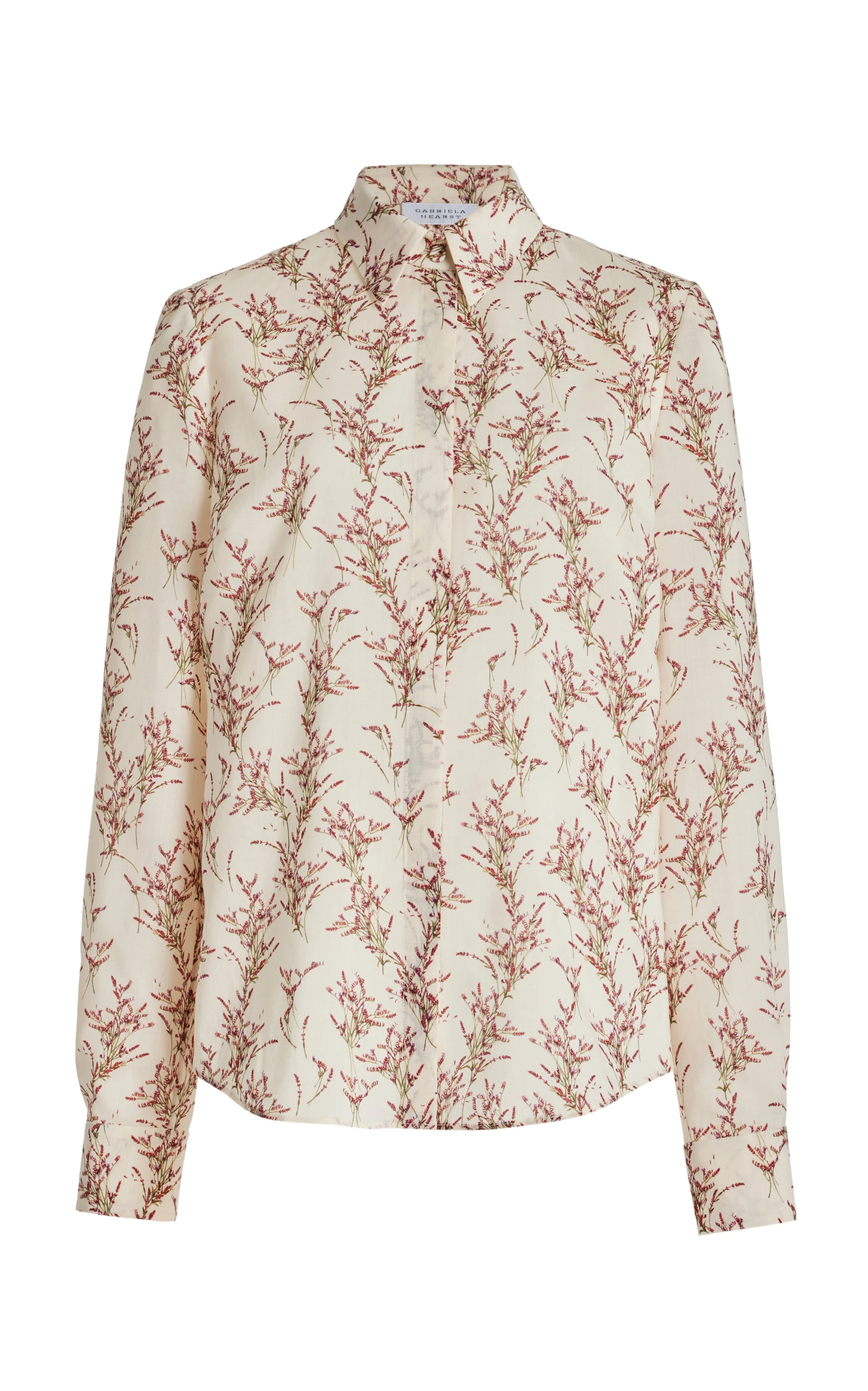 Henri Blouse in Ivory Multi Wool sold by Gabriela Hearst