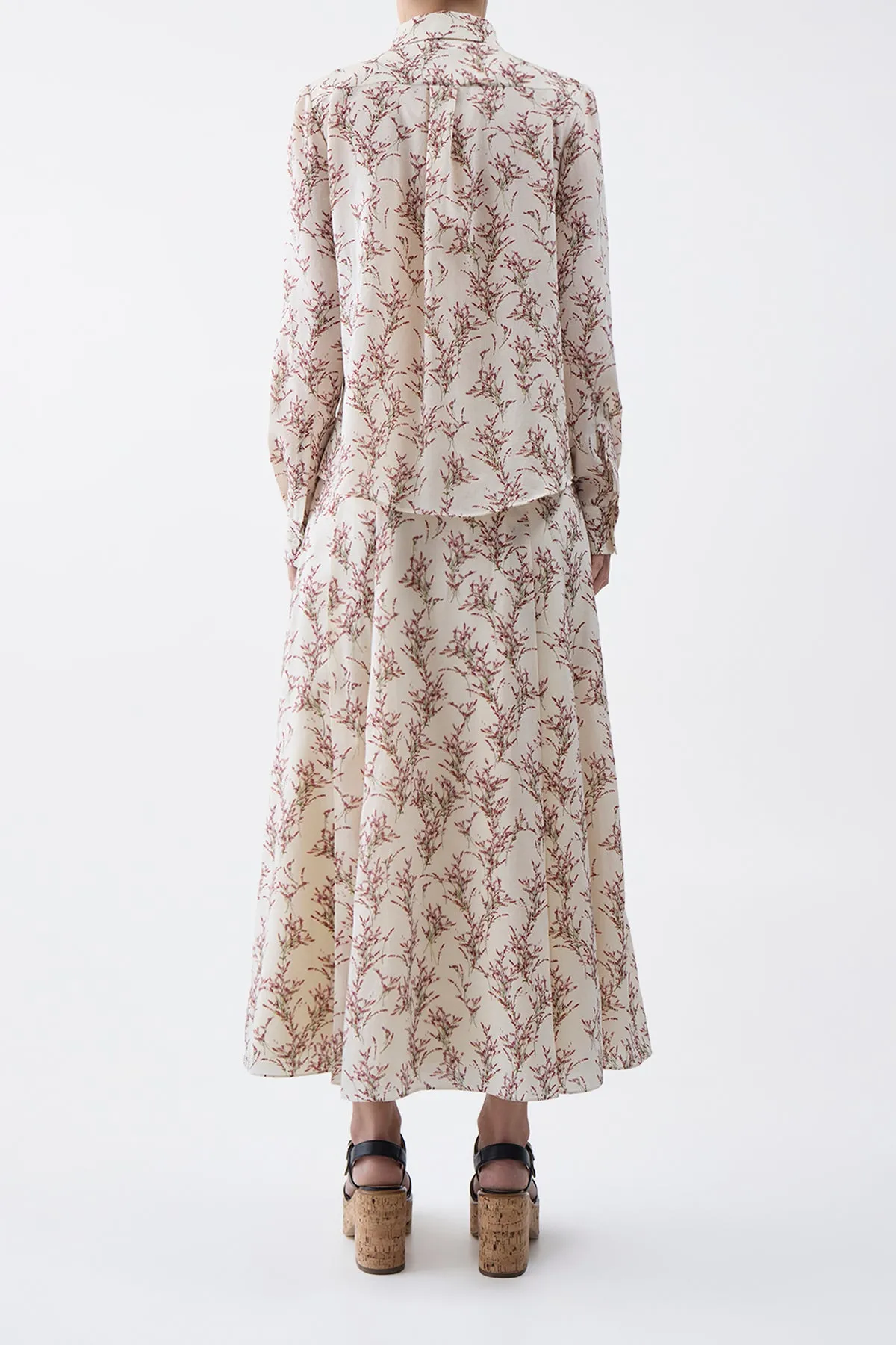 Henri Blouse in Ivory Multi Wool sold by Gabriela Hearst product image thumbnail 4