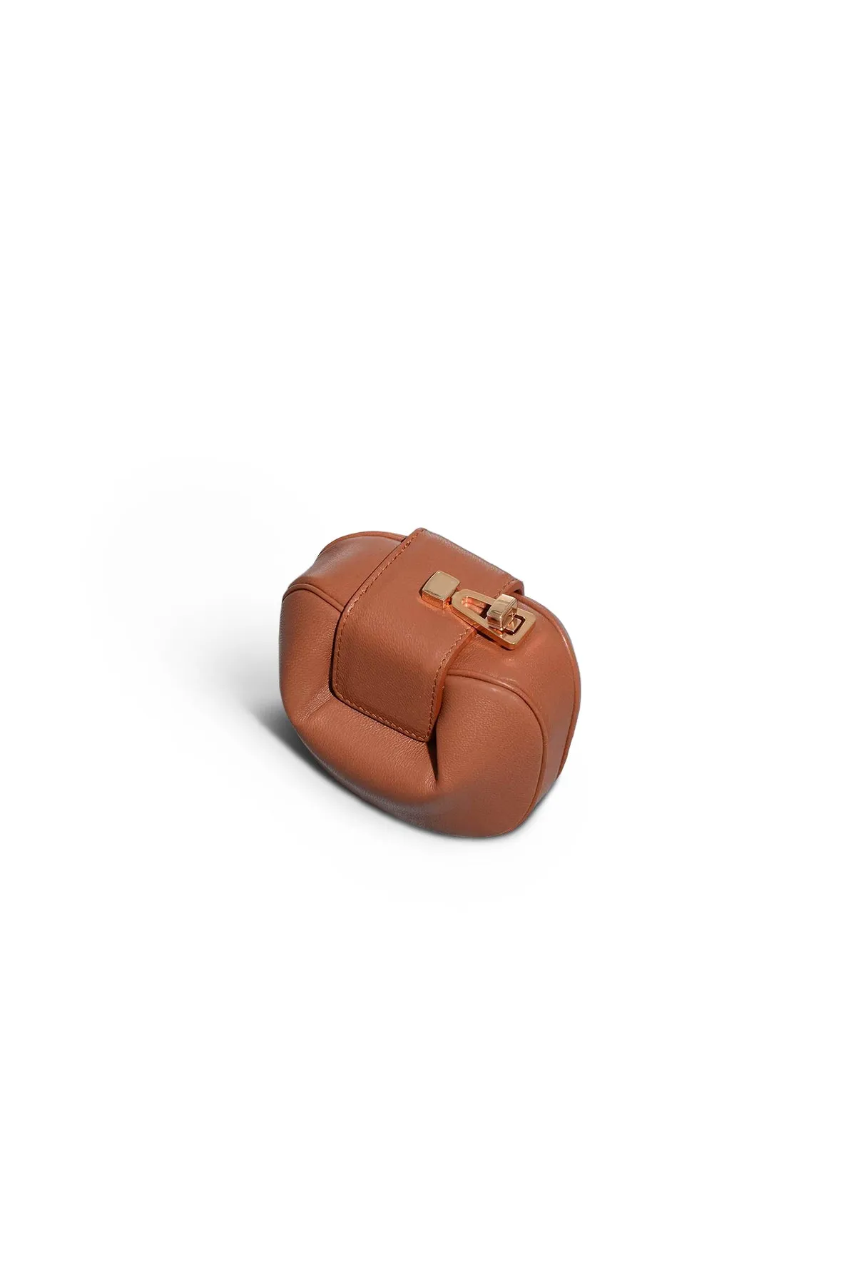 Rafaela Coin Purse in Cognac Nappa Leather sold by Gabriela Hearst product image thumbnail 3