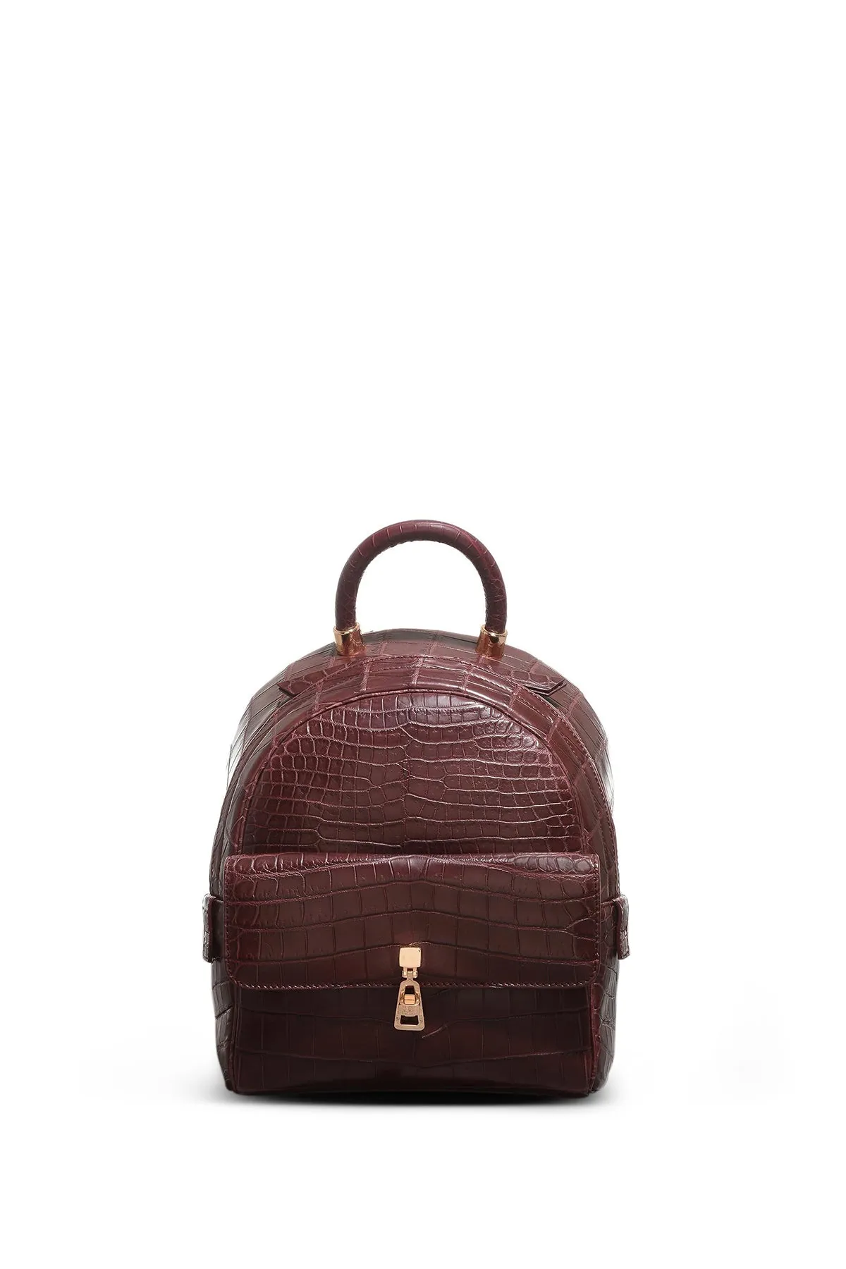 Mini Billie Backpack in Bordeaux Crocodile Leather sold by Gabriela Hearst product image thumbnail 2