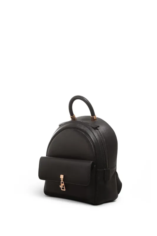 Mini Billie Backpack in Black Nappa Leather sold by Gabriela Hearst
