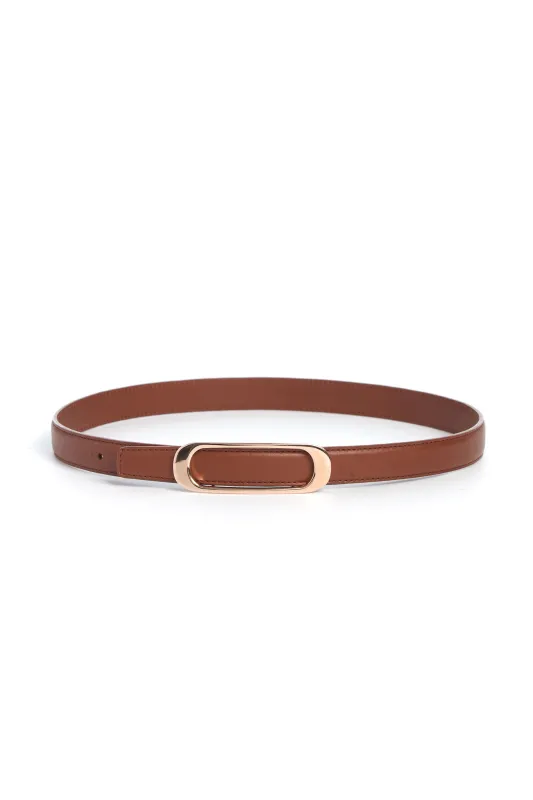 Timon Belt in Cognac Leather sold by Gabriela Hearst