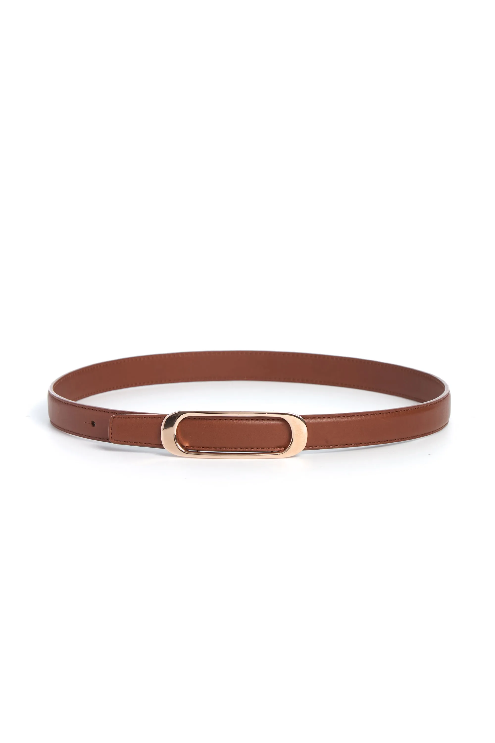Timon Belt in Cognac Leather sold by Gabriela Hearst
