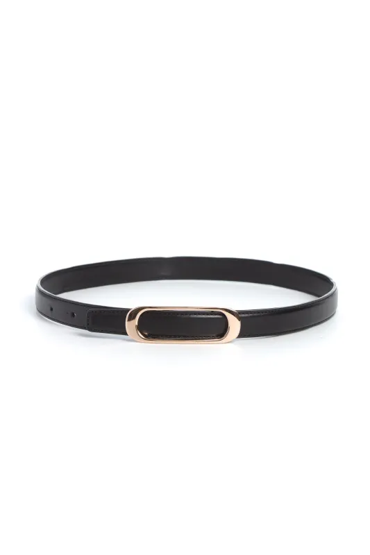Timon Belt in Black Leather sold by Gabriela Hearst