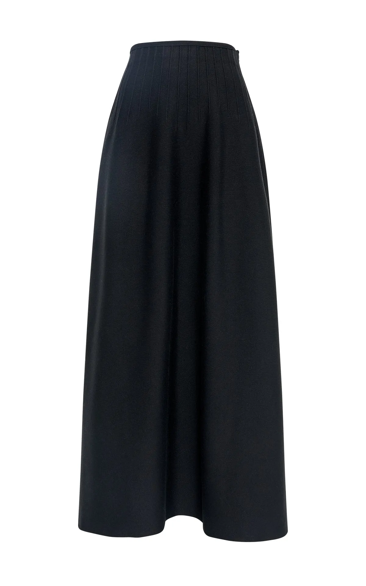 Annamaria Knit Maxi Skirt in Black Silk sold by Gabriela Hearst