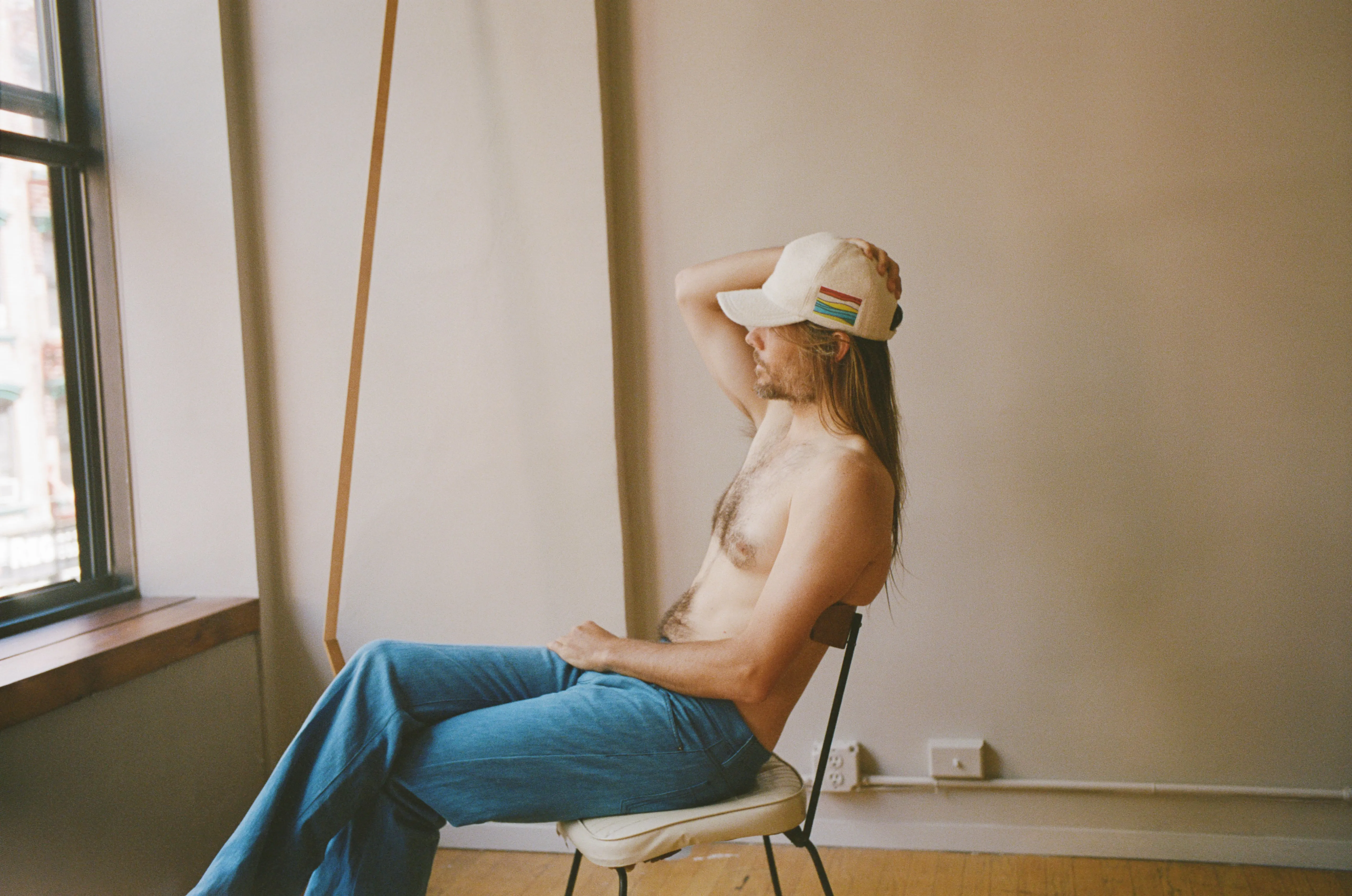 Zed Baseball Hat in Ivory Double-Face Recycled Cashmere Felt sold by Gabriela Hearst product image thumbnail 2