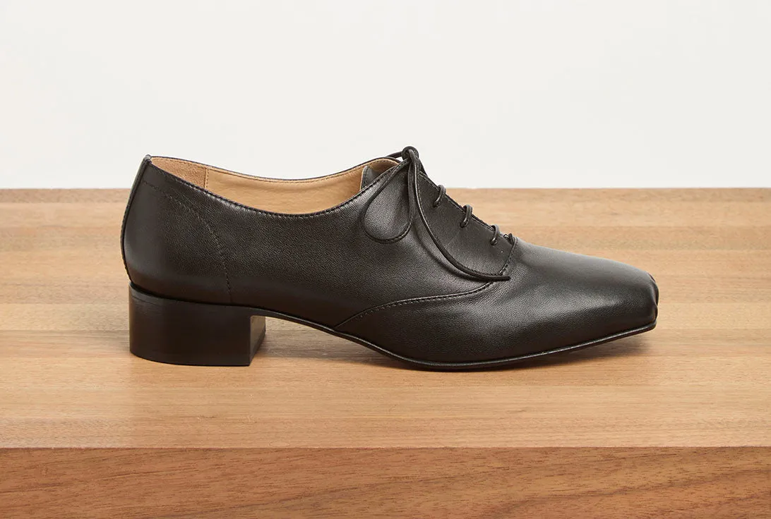 Clio Oxford Heel in Black Nappa Leather sold by Gabriela Hearst product image thumbnail 5