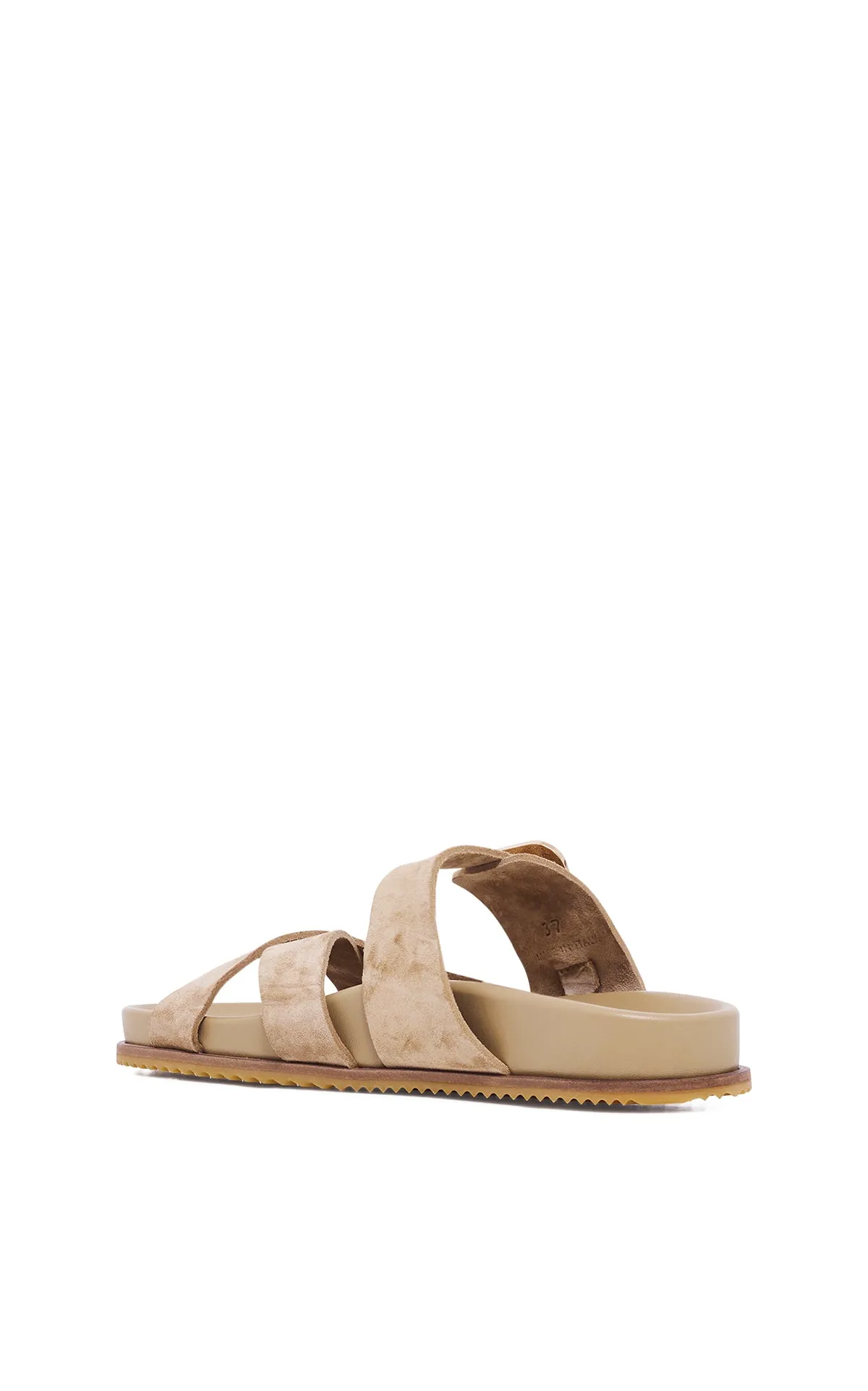 Circe Slide Sandal in Sand Suede sold by Gabriela Hearst product image thumbnail 3
