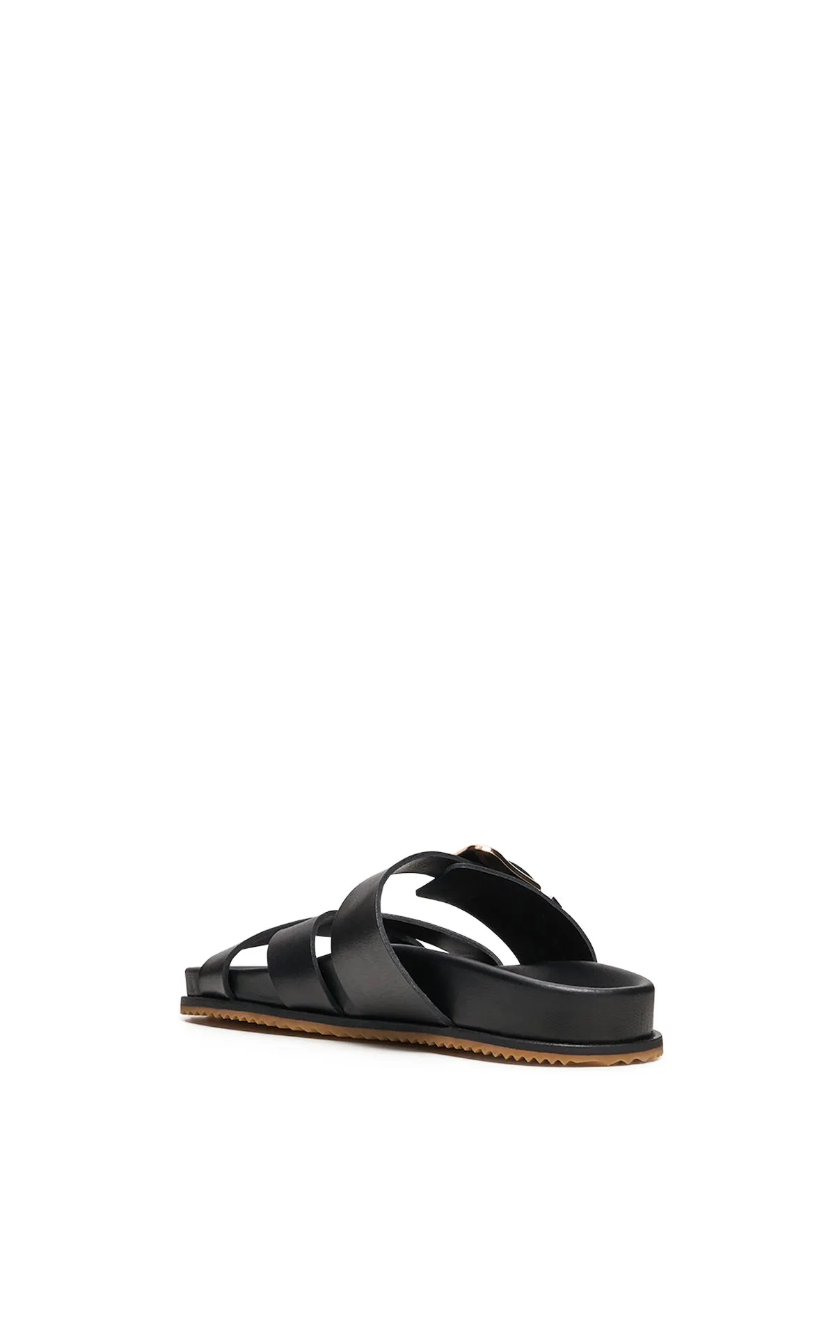 Circe Slide Sandal in Black Leather sold by Gabriela Hearst product image thumbnail 3
