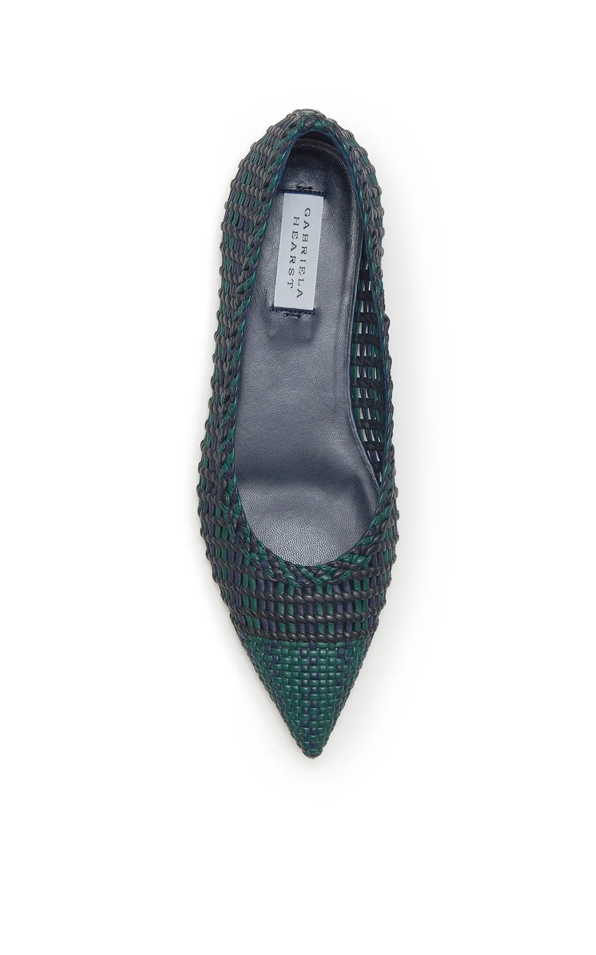 Aurora Braided Flat Shoe in Navy Multi Leather sold by Gabriela Hearst product image thumbnail 4