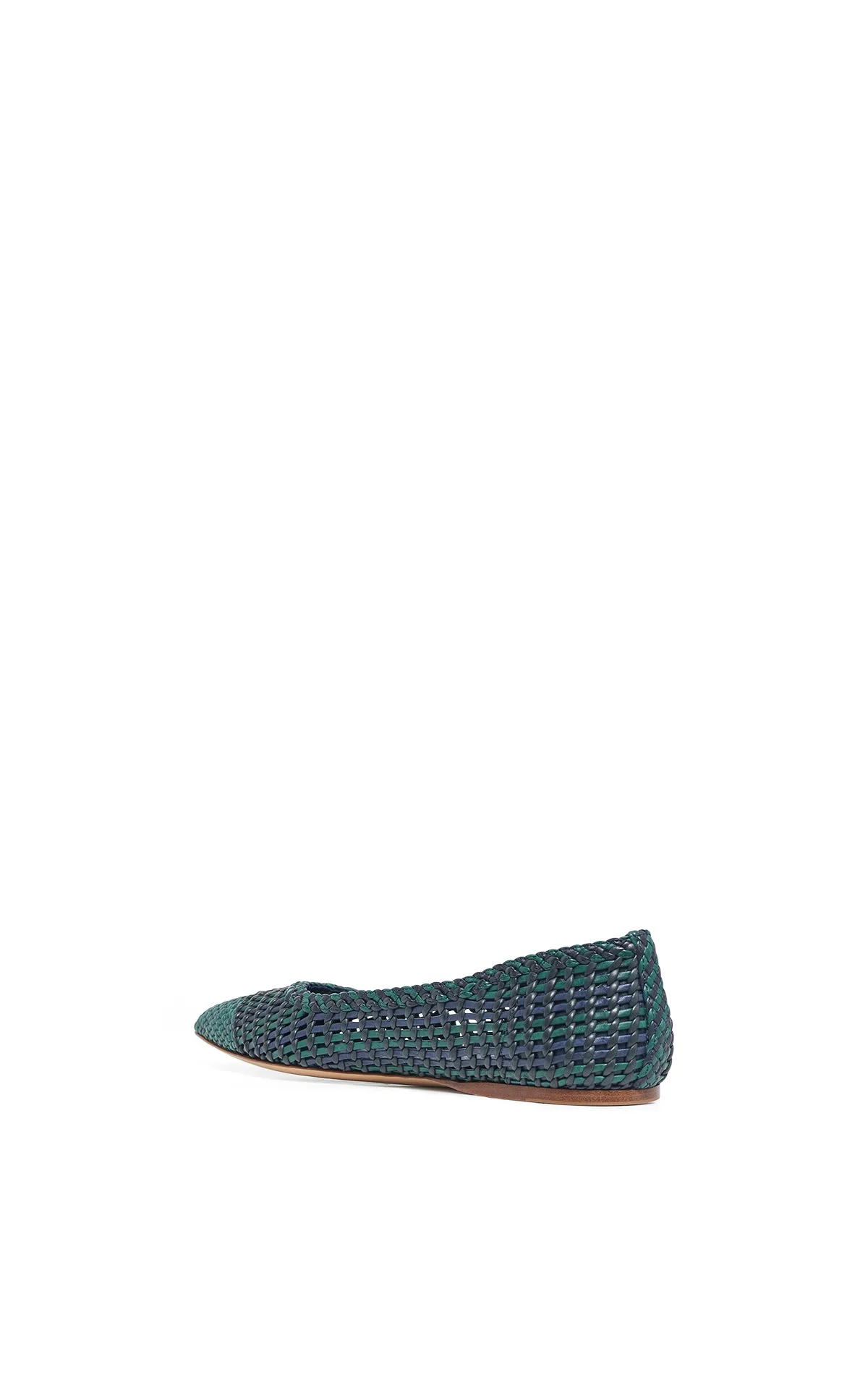 Aurora Braided Flat Shoe in Navy Multi Leather sold by Gabriela Hearst product image thumbnail 3