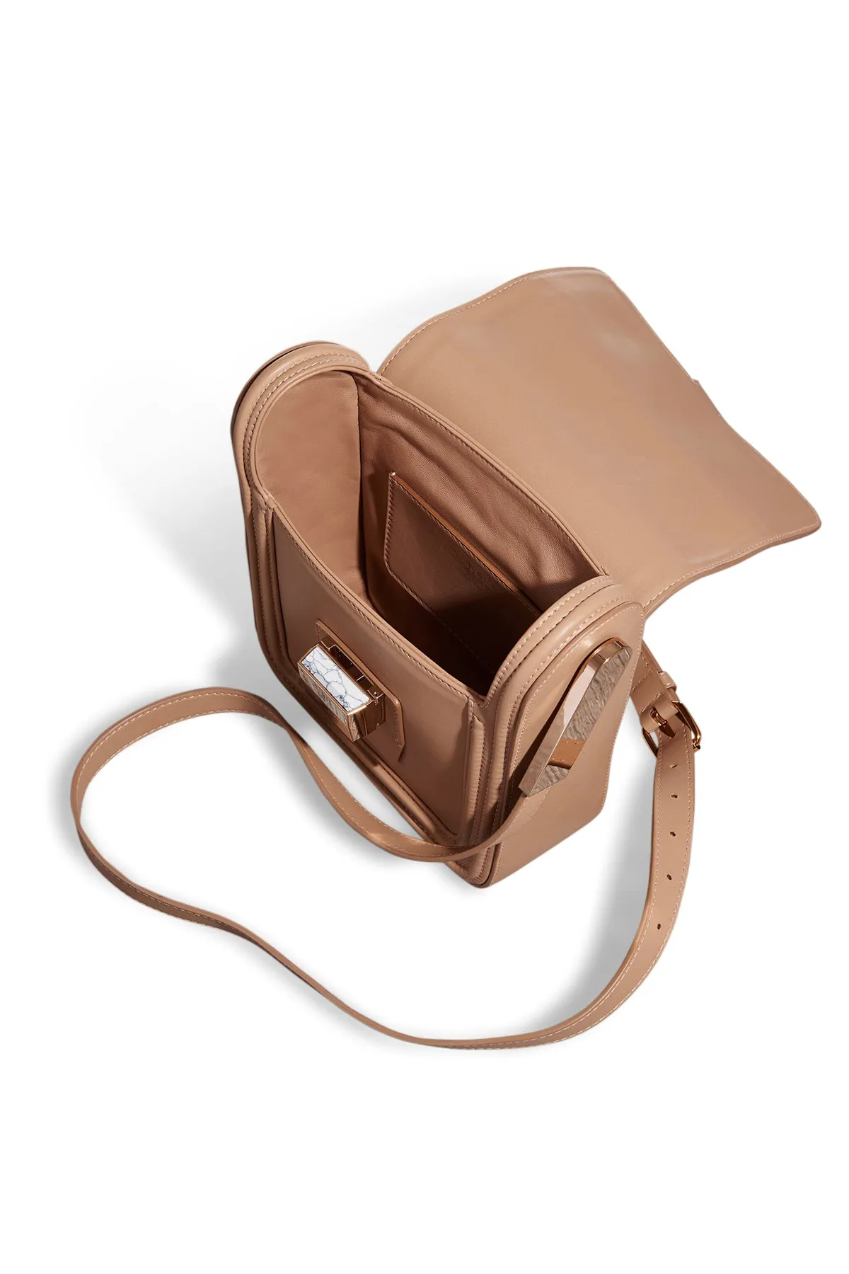 Marvelle Crossbody Bag in Nude Nappa Leather sold by Gabriela Hearst product image thumbnail 3