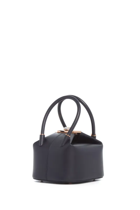 Mini Baez Bag in Navy Nappa Leather sold by Gabriela Hearst