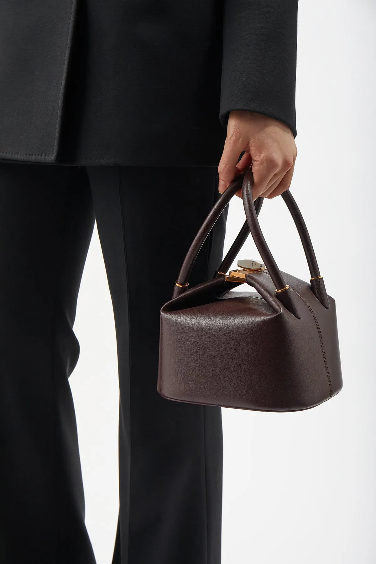 Mini Baez Bag in Bordeaux Nappa Leather sold by Gabriela Hearst product image thumbnail 5