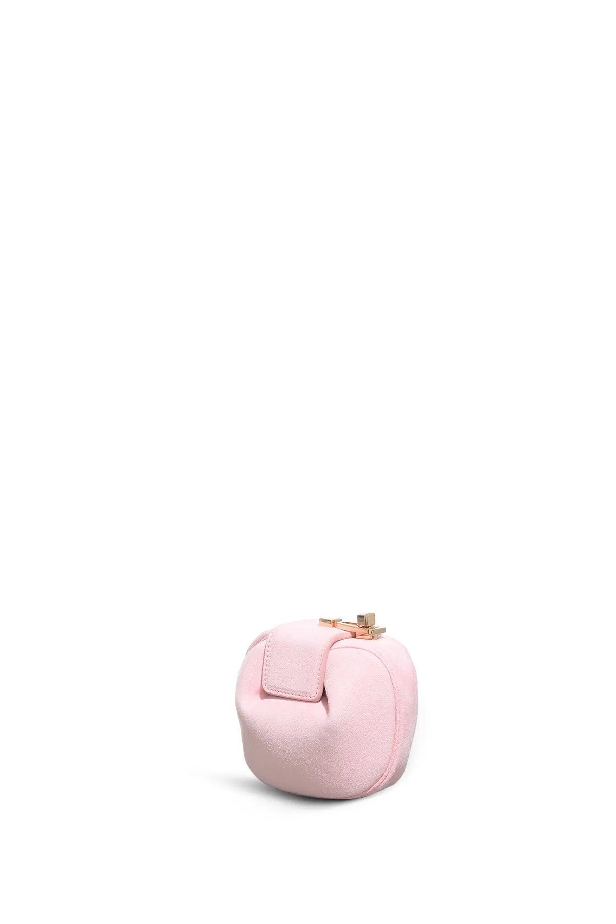 Rafaela Coin Purse in Pink Suede sold by Gabriela Hearst
