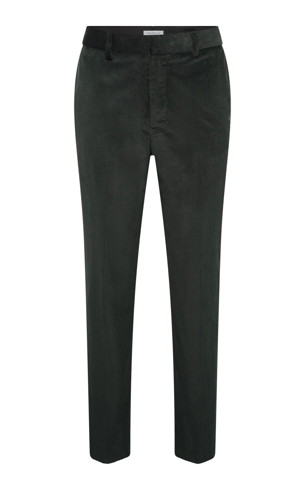 Anthony Five Pocket Pant in English Green Sea Island Cotton Corduroy sold by Gabriela Hearst