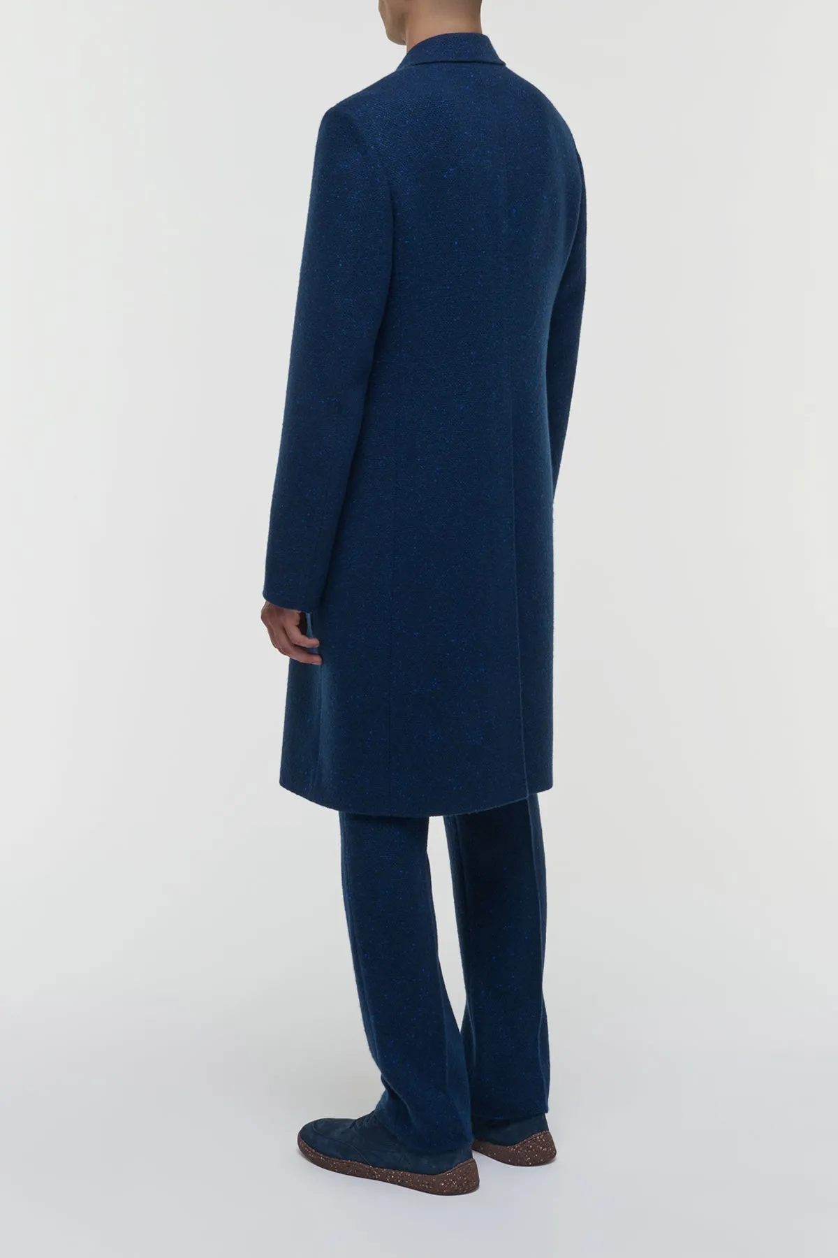 Mcaffrey Coat in Electric Navy Speckled Cashmere sold by Gabriela Hearst product image thumbnail 4