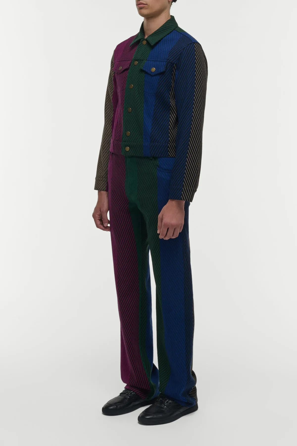 Barry Trucker Jacket in Multi Cashmere sold by Gabriela Hearst product image thumbnail 3