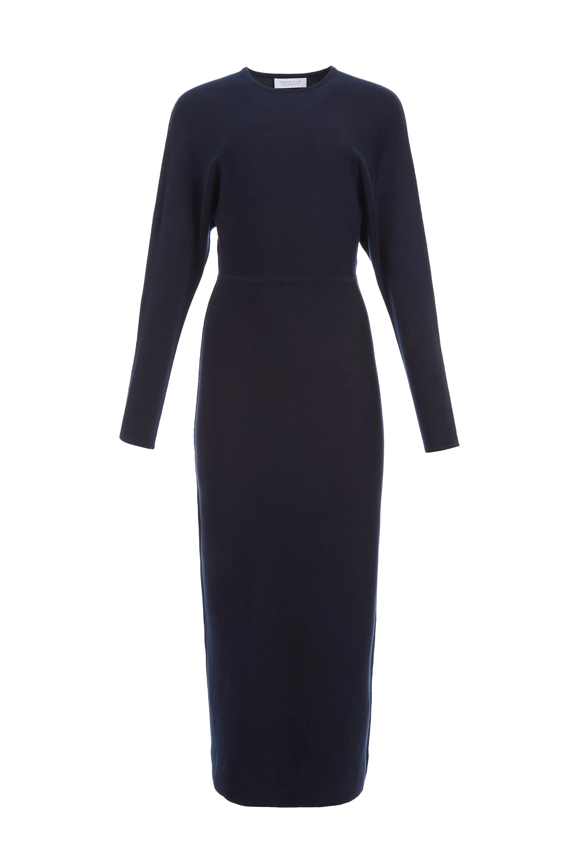Semaine Knit Midi Dress in Navy Cashmere Silk sold by Gabriela Hearst