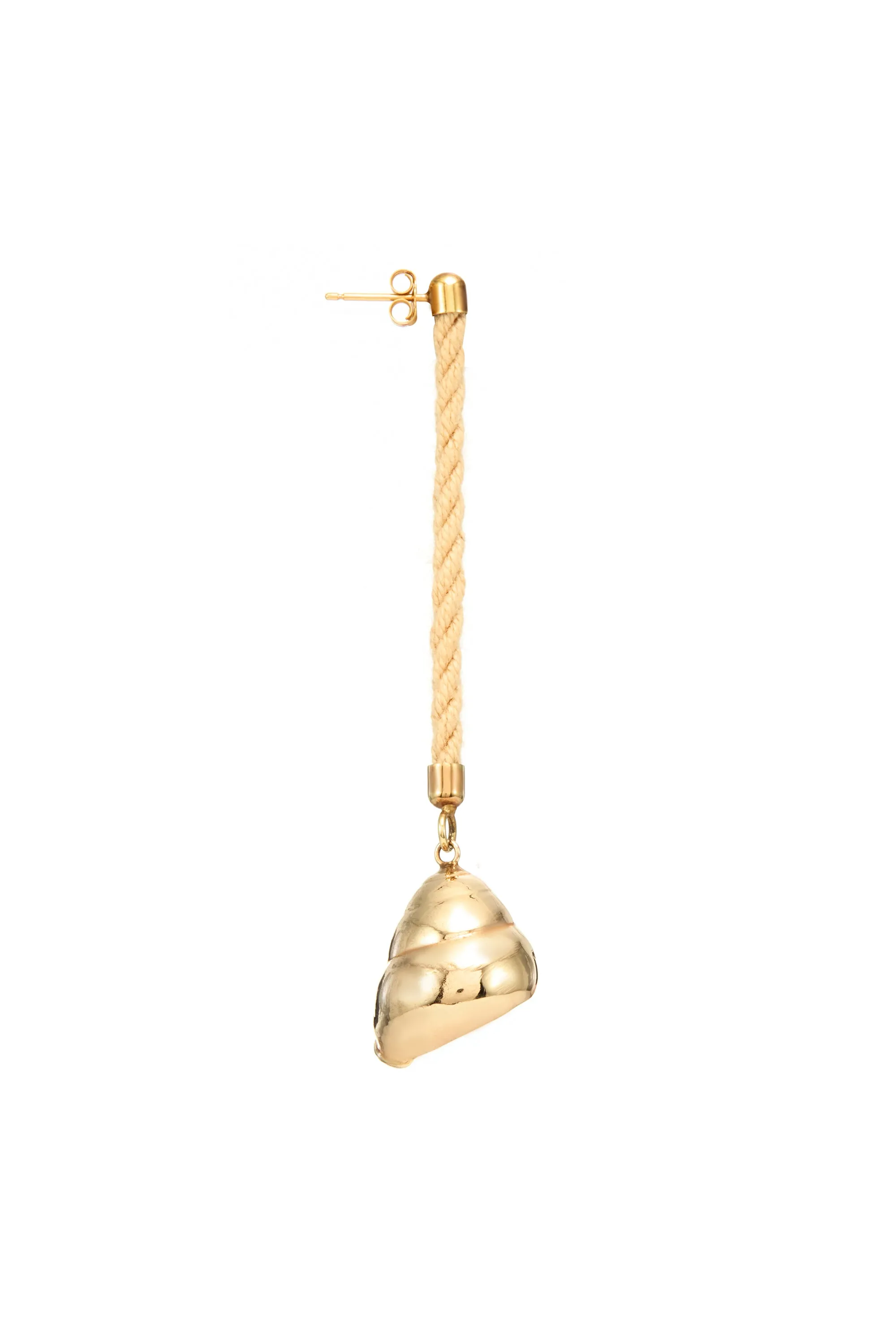 Venus Shell Mono Earring in 18K Yellow Gold sold by Gabriela Hearst
