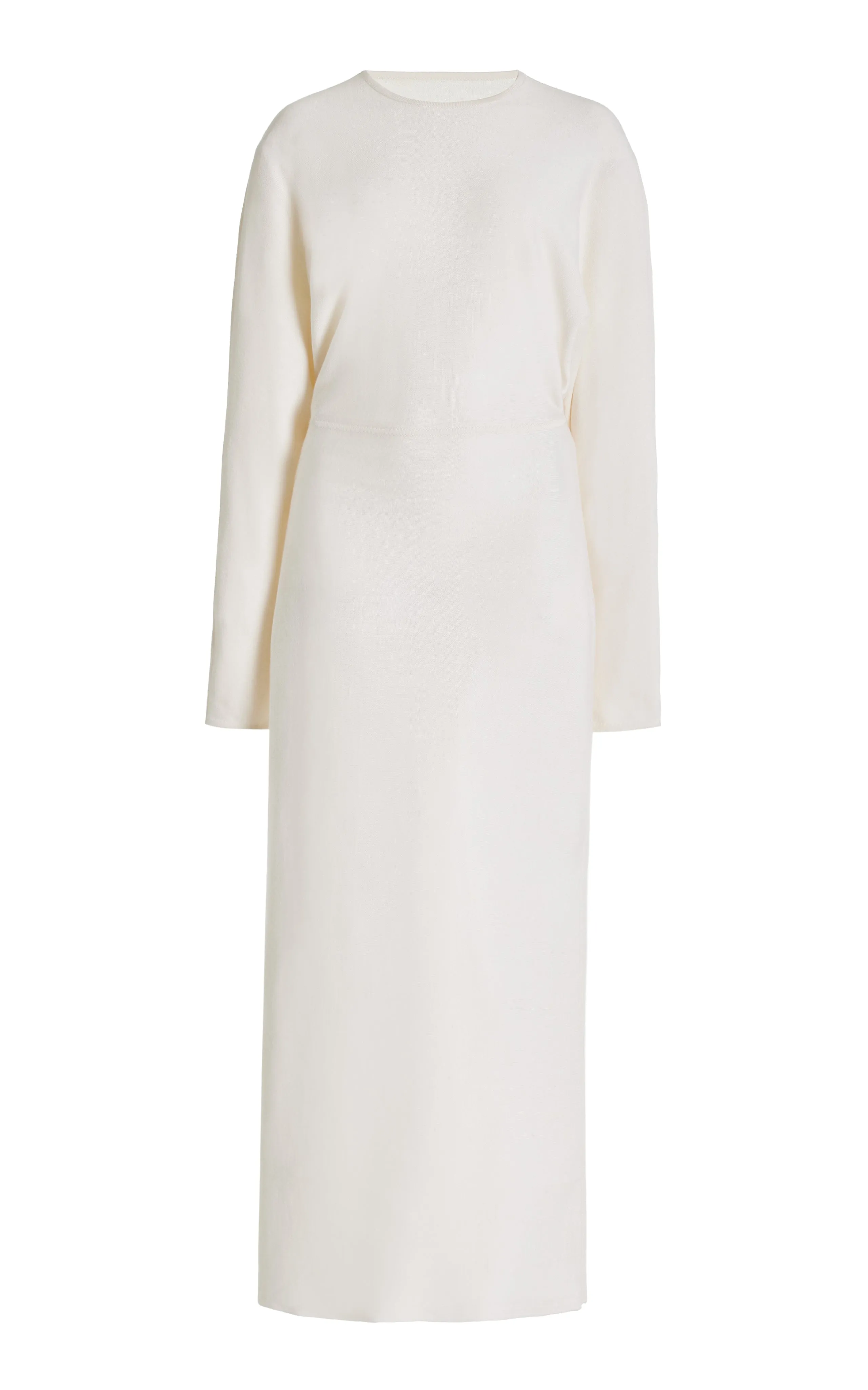 Semaine Knit Dress in Ivory Silk Cashmere sold by Gabriela Hearst