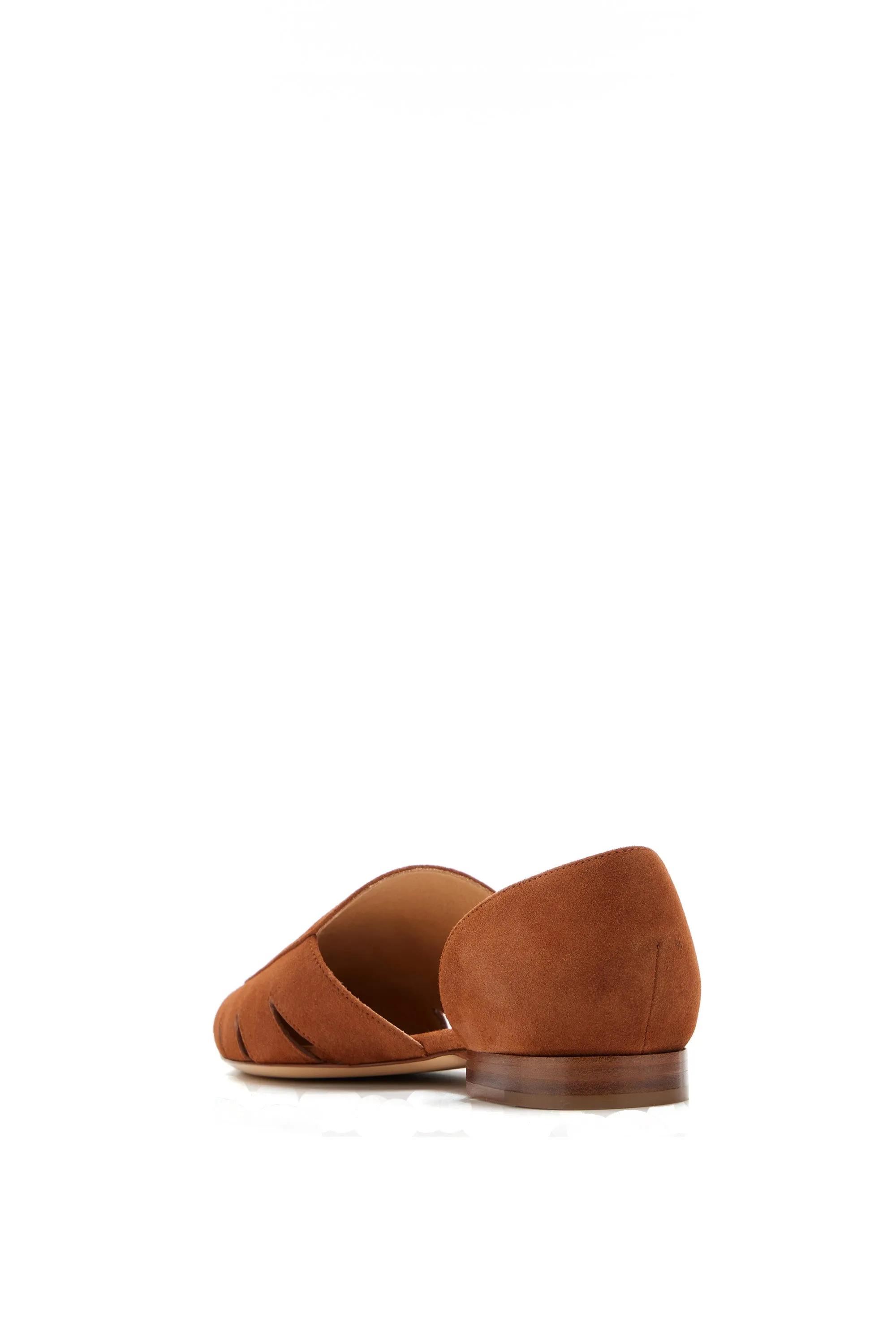 Rory Flat Shoe in Cognac Suede sold by Gabriela Hearst product image thumbnail 3