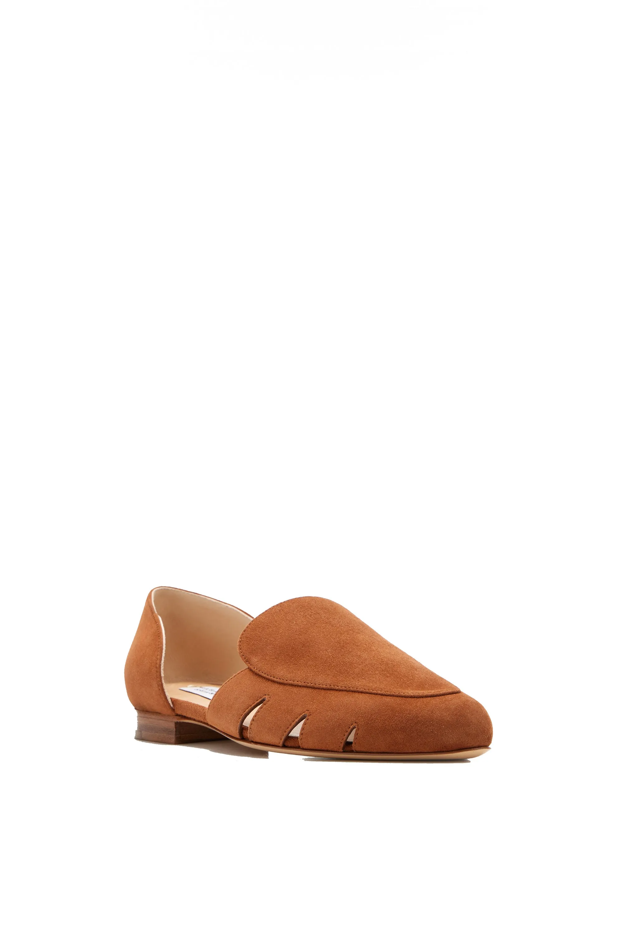Rory Flat Shoe in Cognac Suede sold by Gabriela Hearst product image thumbnail 2