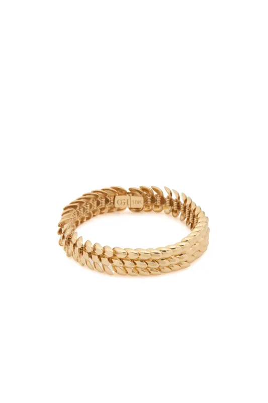 Braided Bracelet in 18K Yellow Gold sold by Gabriela Hearst
