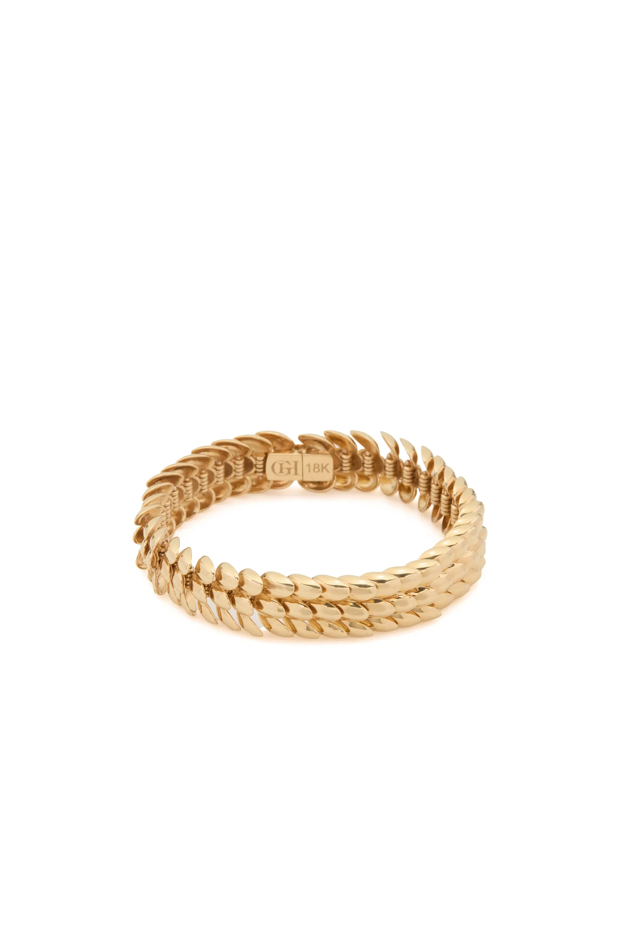 Braided Bracelet in 18K Yellow Gold sold by Gabriela Hearst