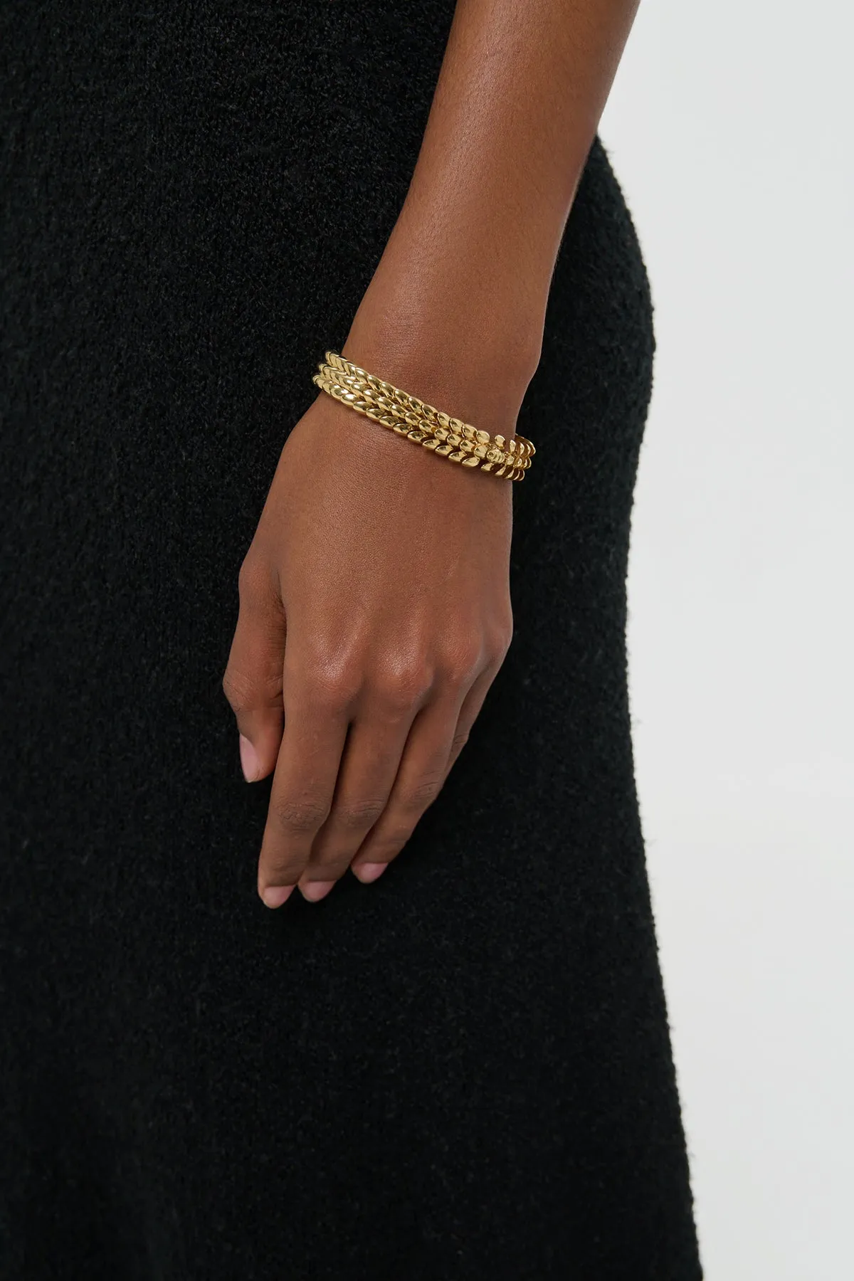 Braided Bracelet in 18K Yellow Gold sold by Gabriela Hearst product image thumbnail 2