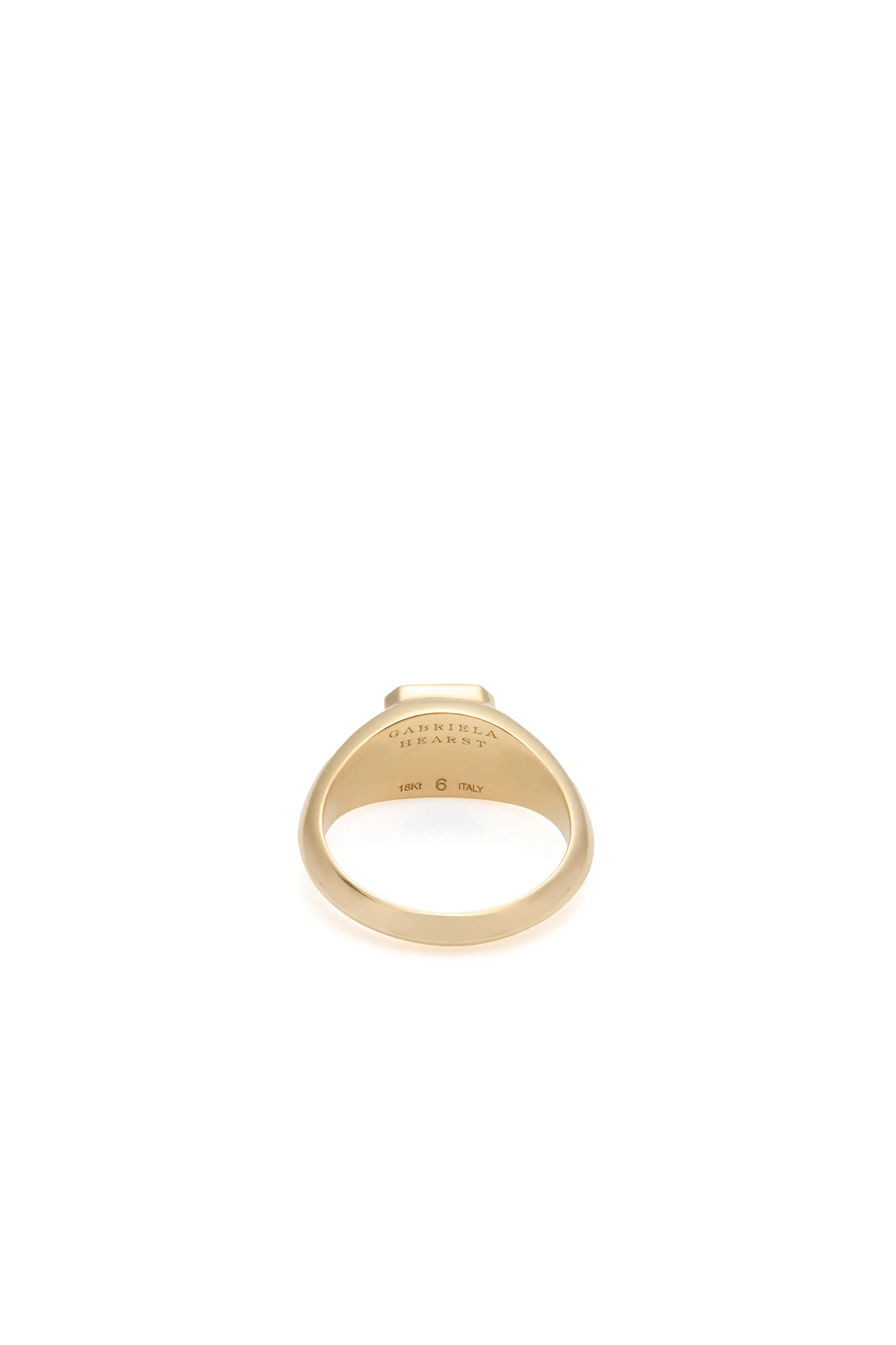 Small Ring in 18K Yellow Gold & Onyx sold by Gabriela Hearst product image thumbnail 3