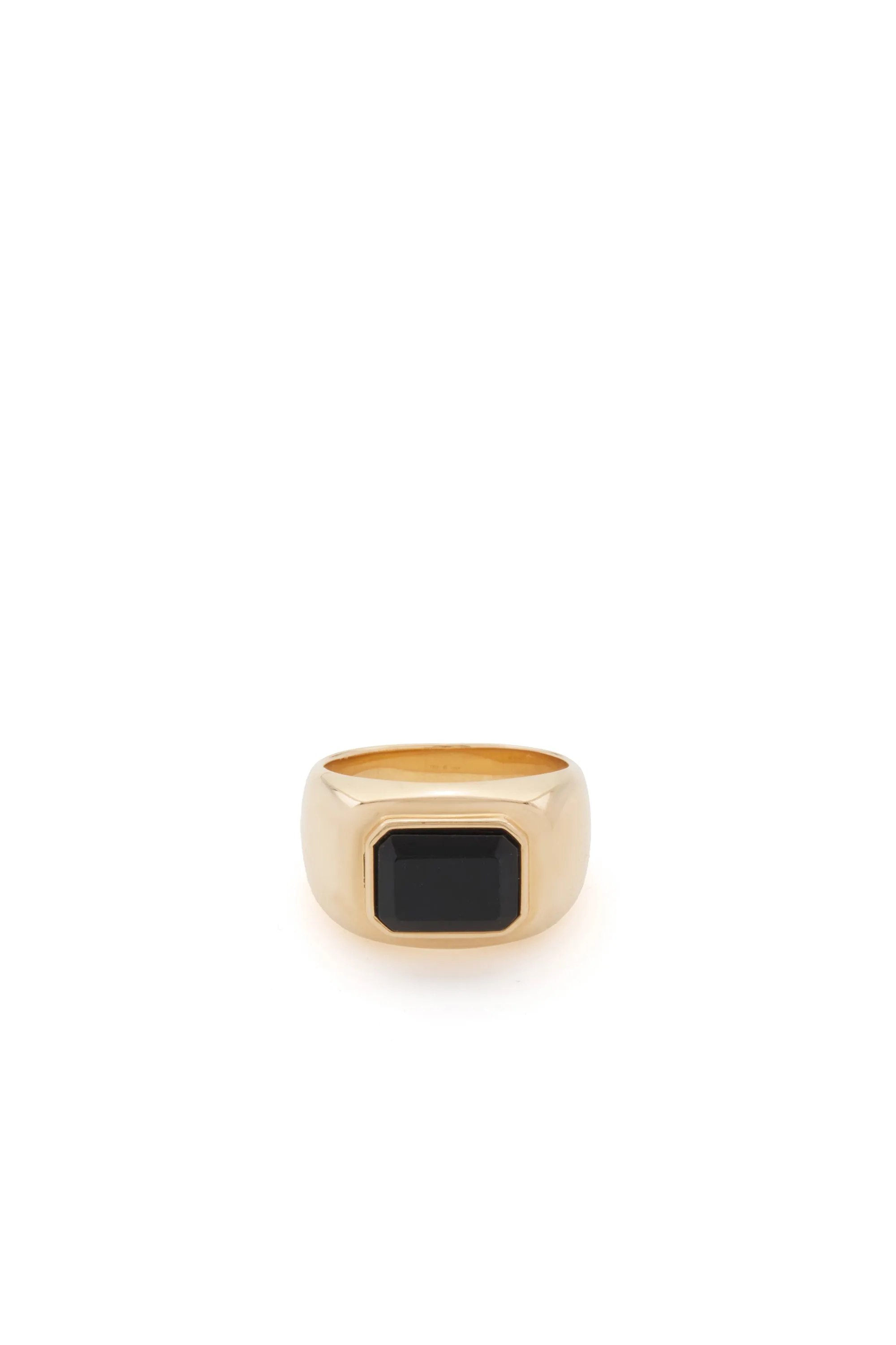 Large Ring in 18K Yellow Gold & Onyx sold by Gabriela Hearst product image thumbnail 2