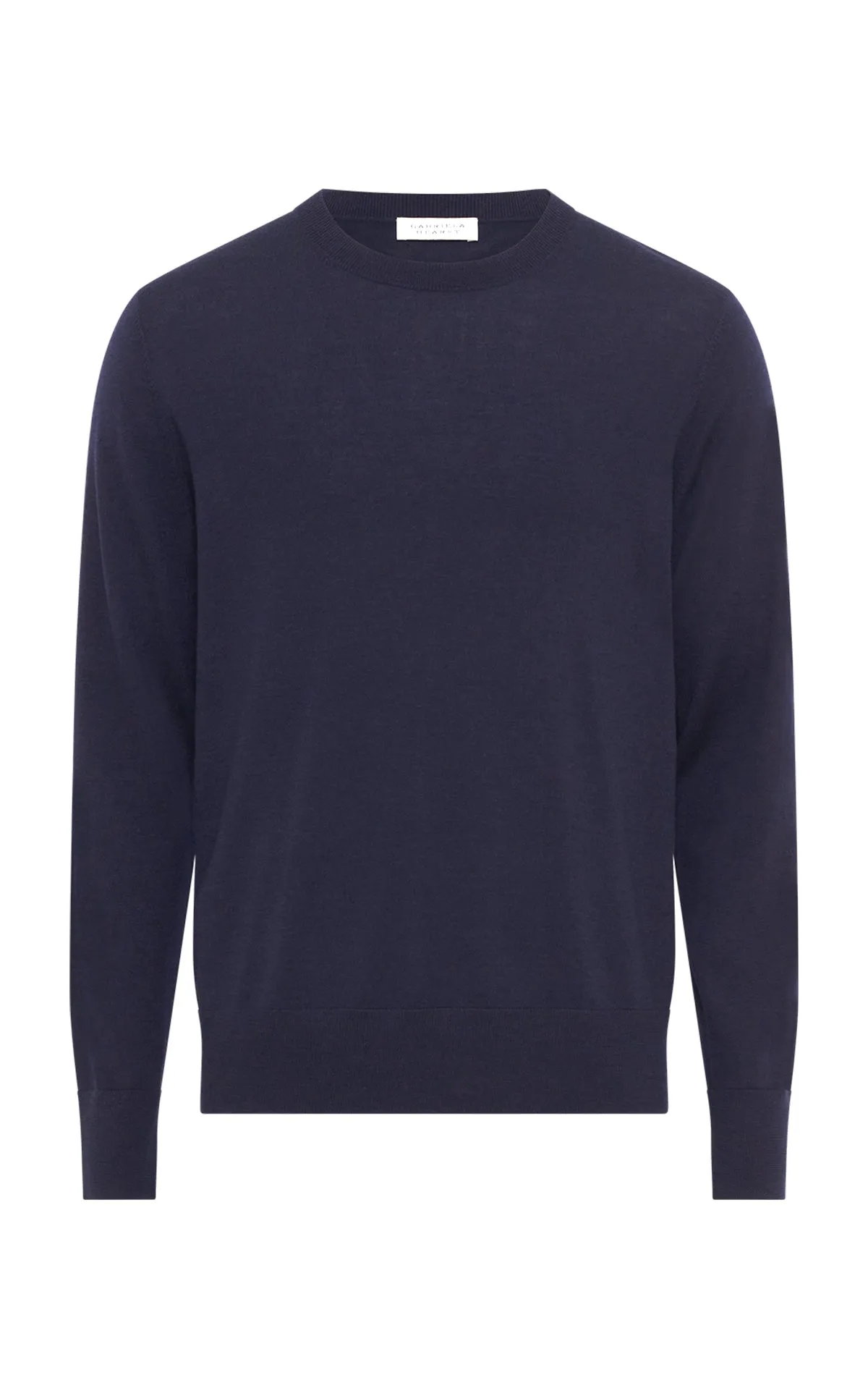 Palco Knit Sweater in Electric Navy Merino Wool sold by Gabriela Hearst