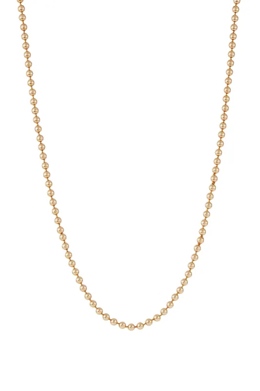 Beaded Necklace in 18K Yellow Gold sold by Gabriela Hearst