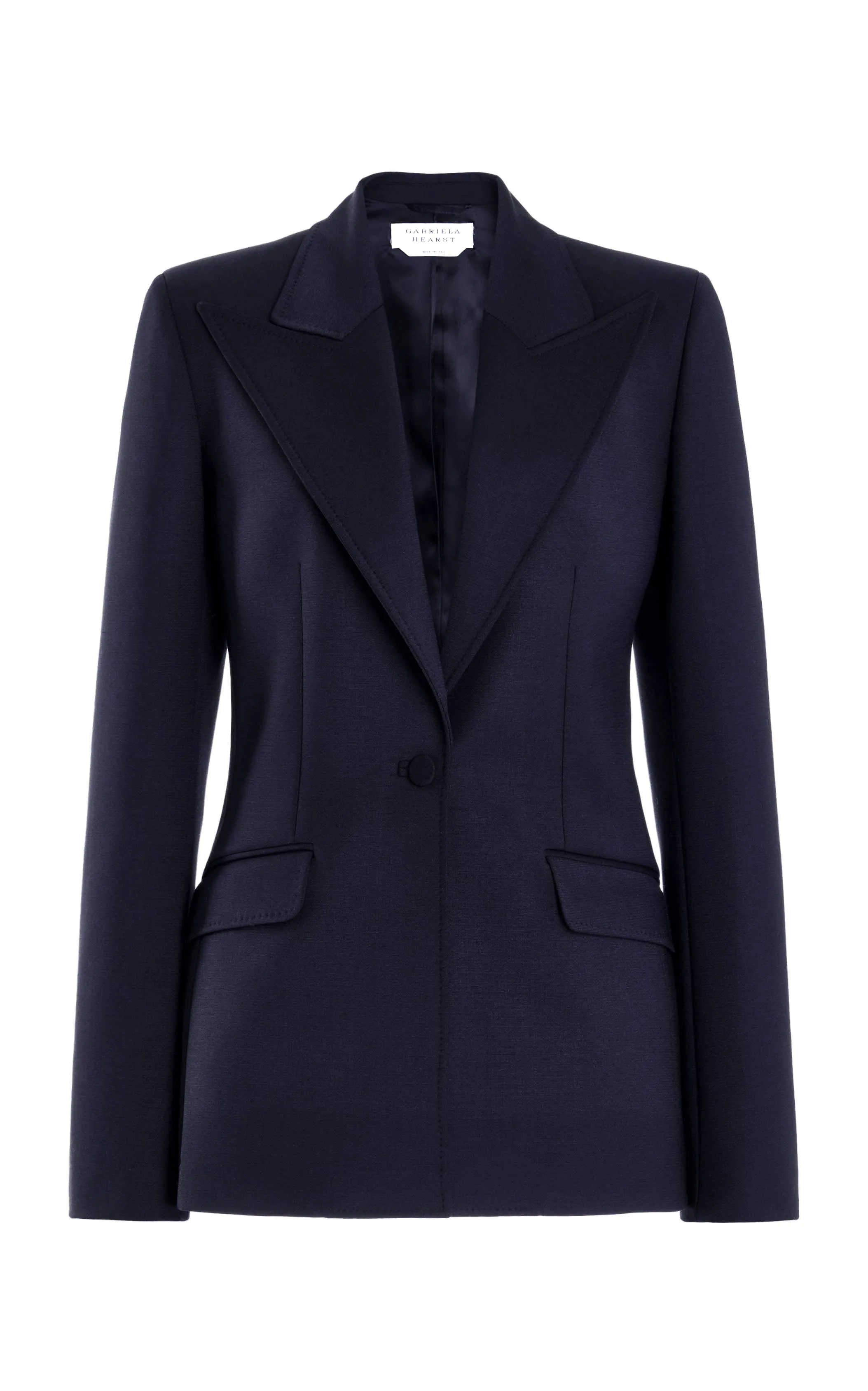 Leiva Blazer in Dark Navy Sportswear Wool sold by Gabriela Hearst