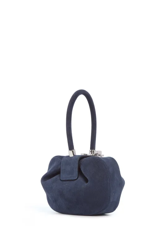 Demi Bag in Electric Navy Suede Corduroy sold by Gabriela Hearst