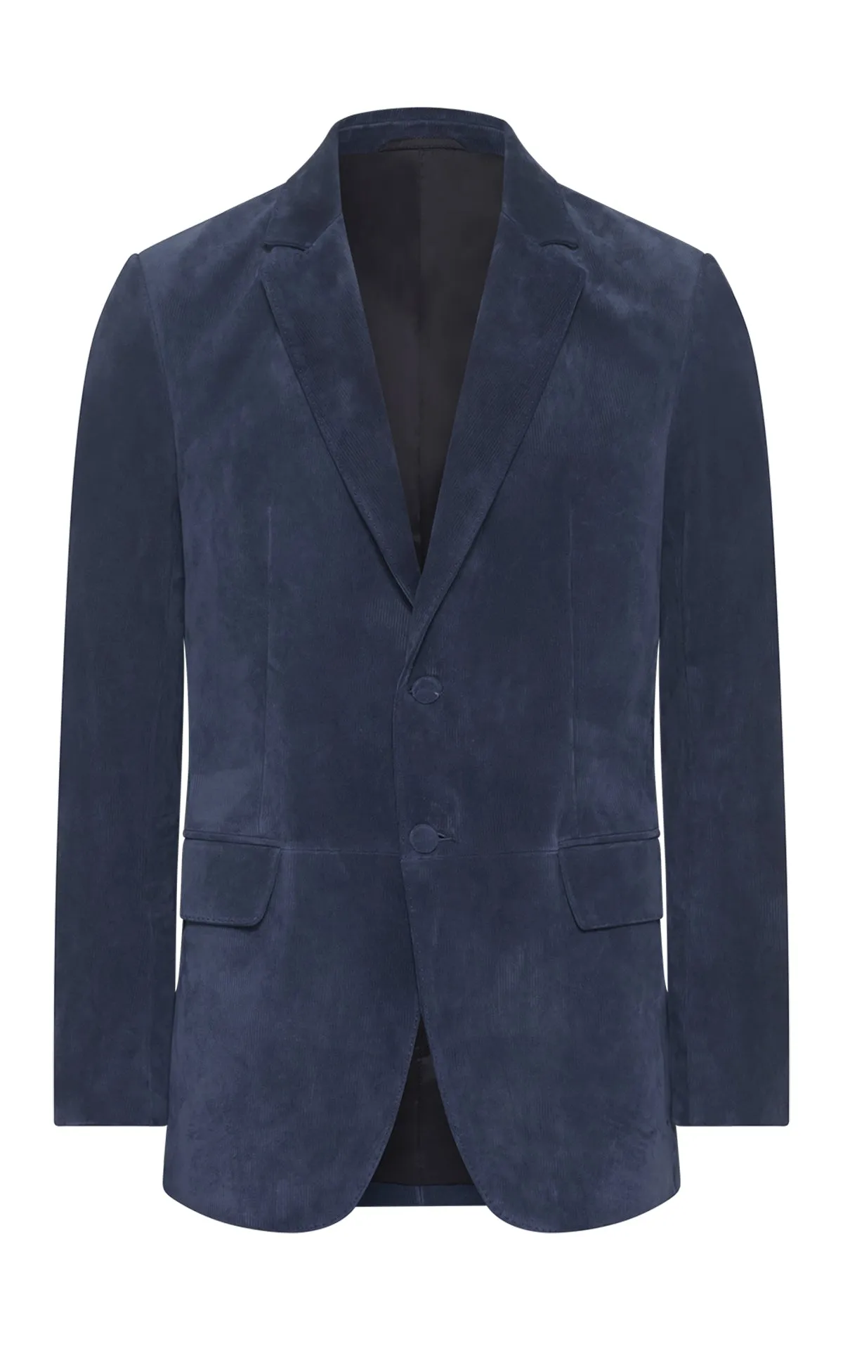 Irving Jacket in Electric Navy Suede Corduroy sold by Gabriela Hearst
