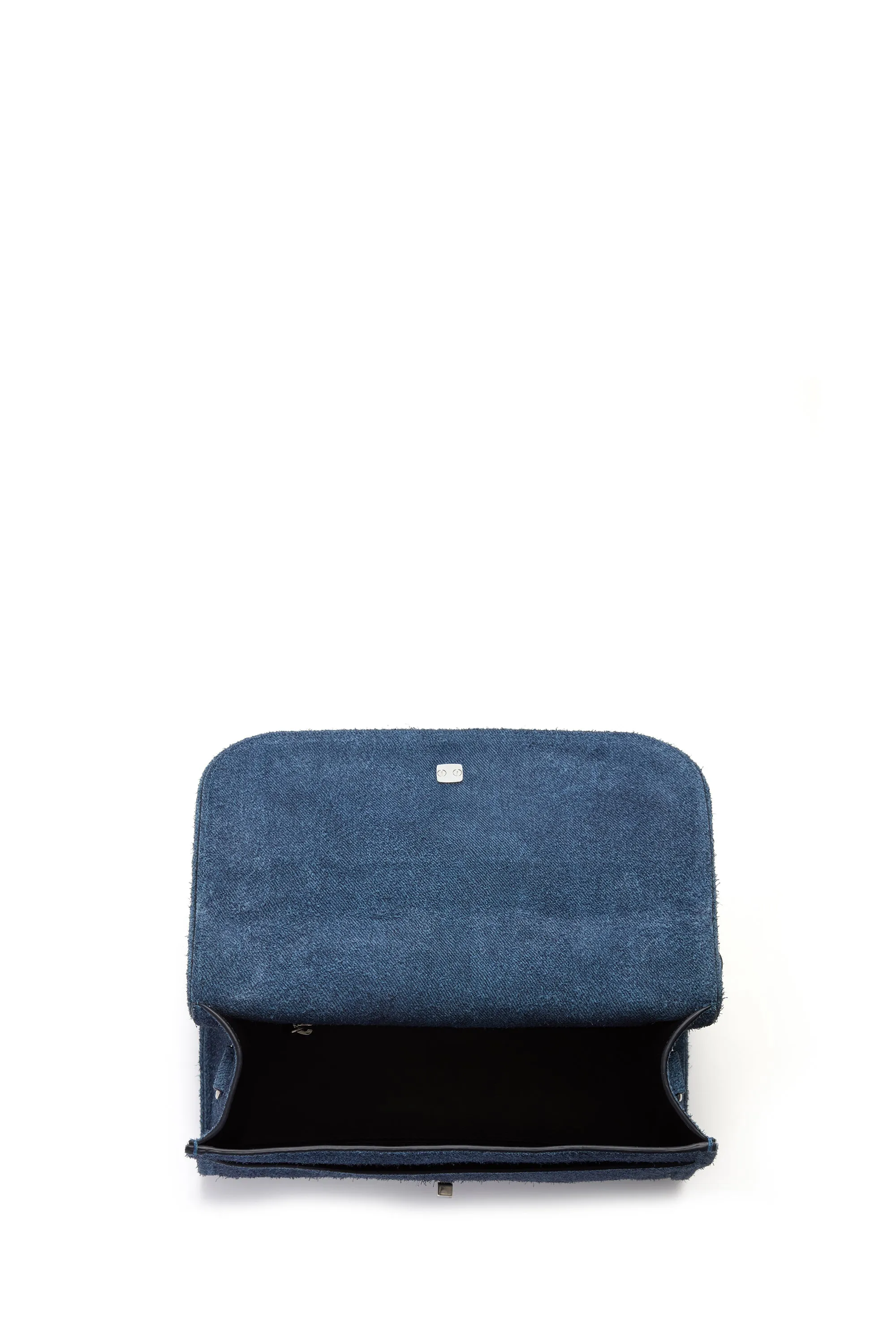 Medium Leonora Flap Bag in Light Blue Suede Denim sold by Gabriela Hearst product image thumbnail 5